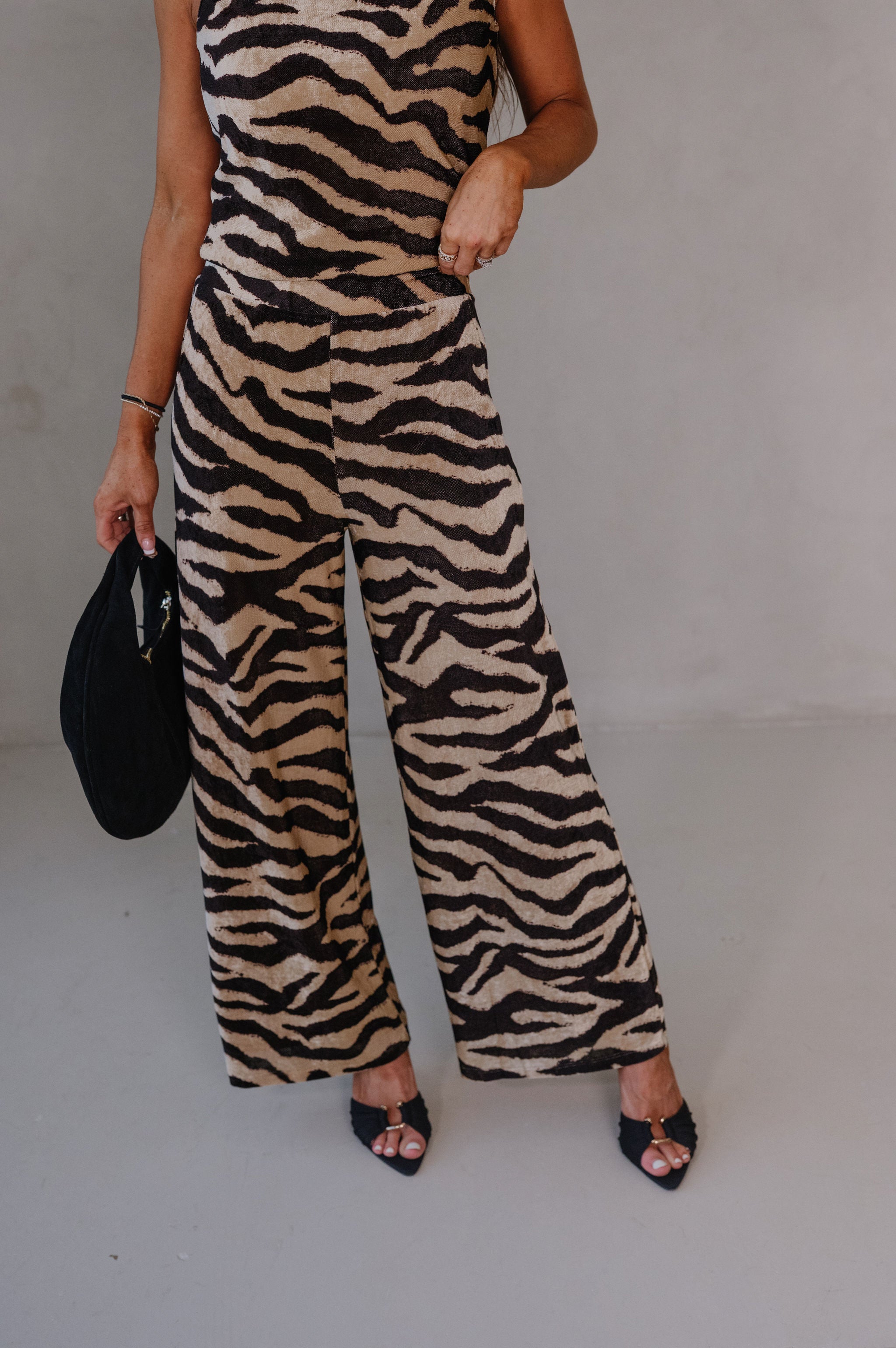 Zebra Print Pant Set