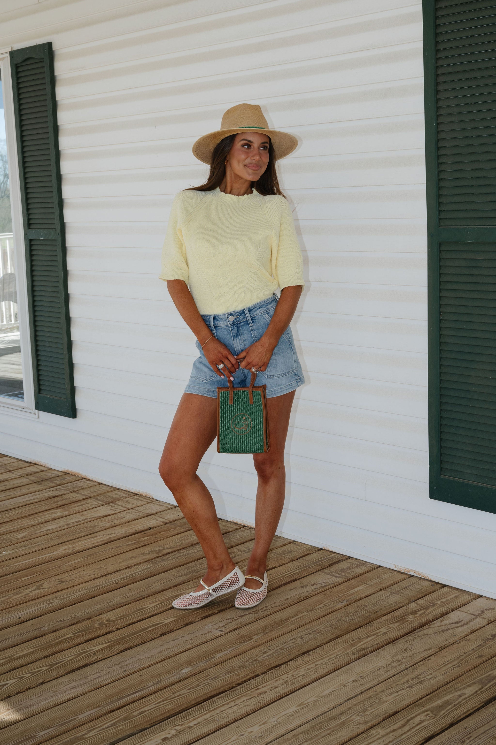 Honey Knit Top-Lemon