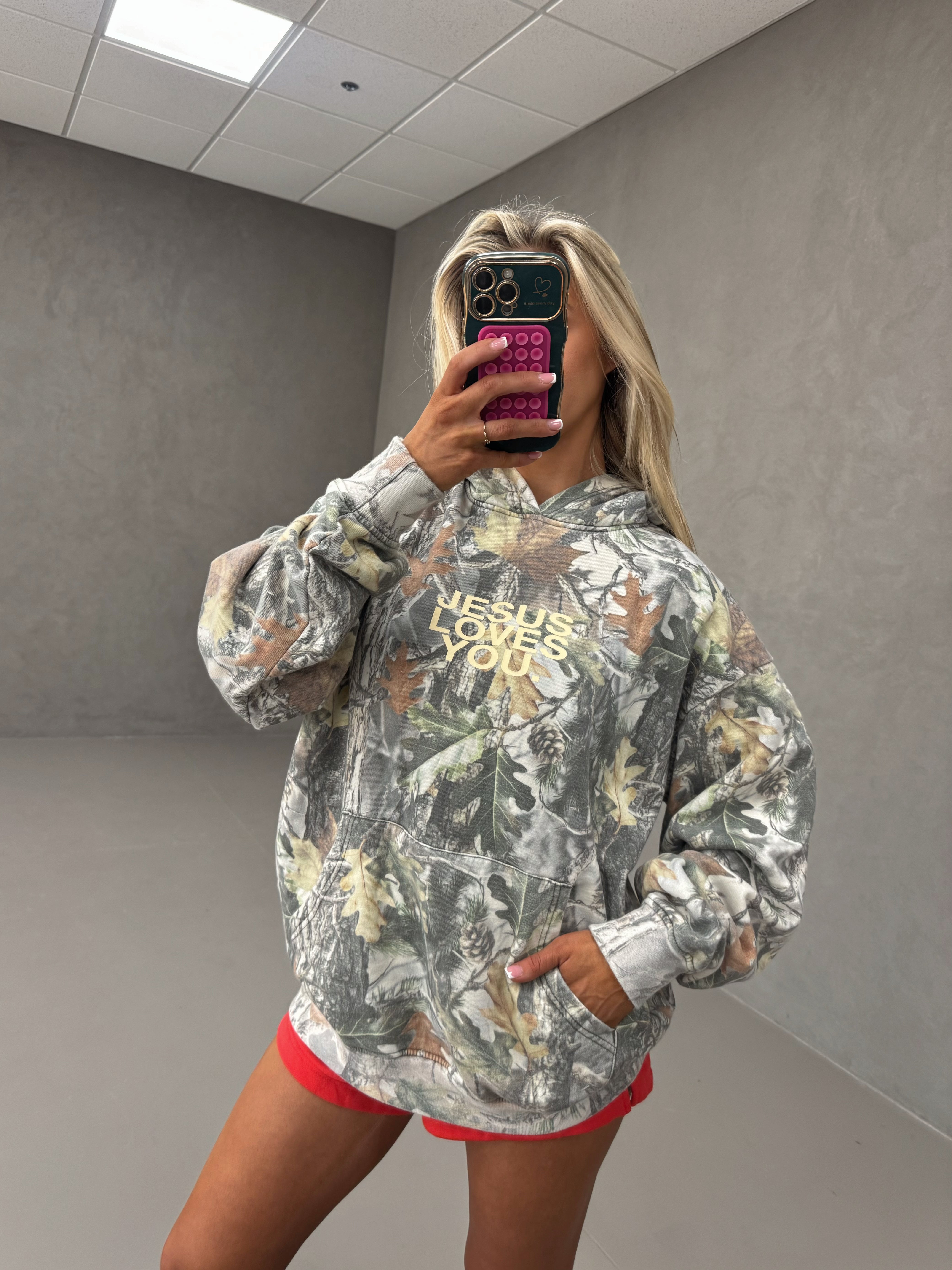 "Jesus Loves You" Hoodie-Camo