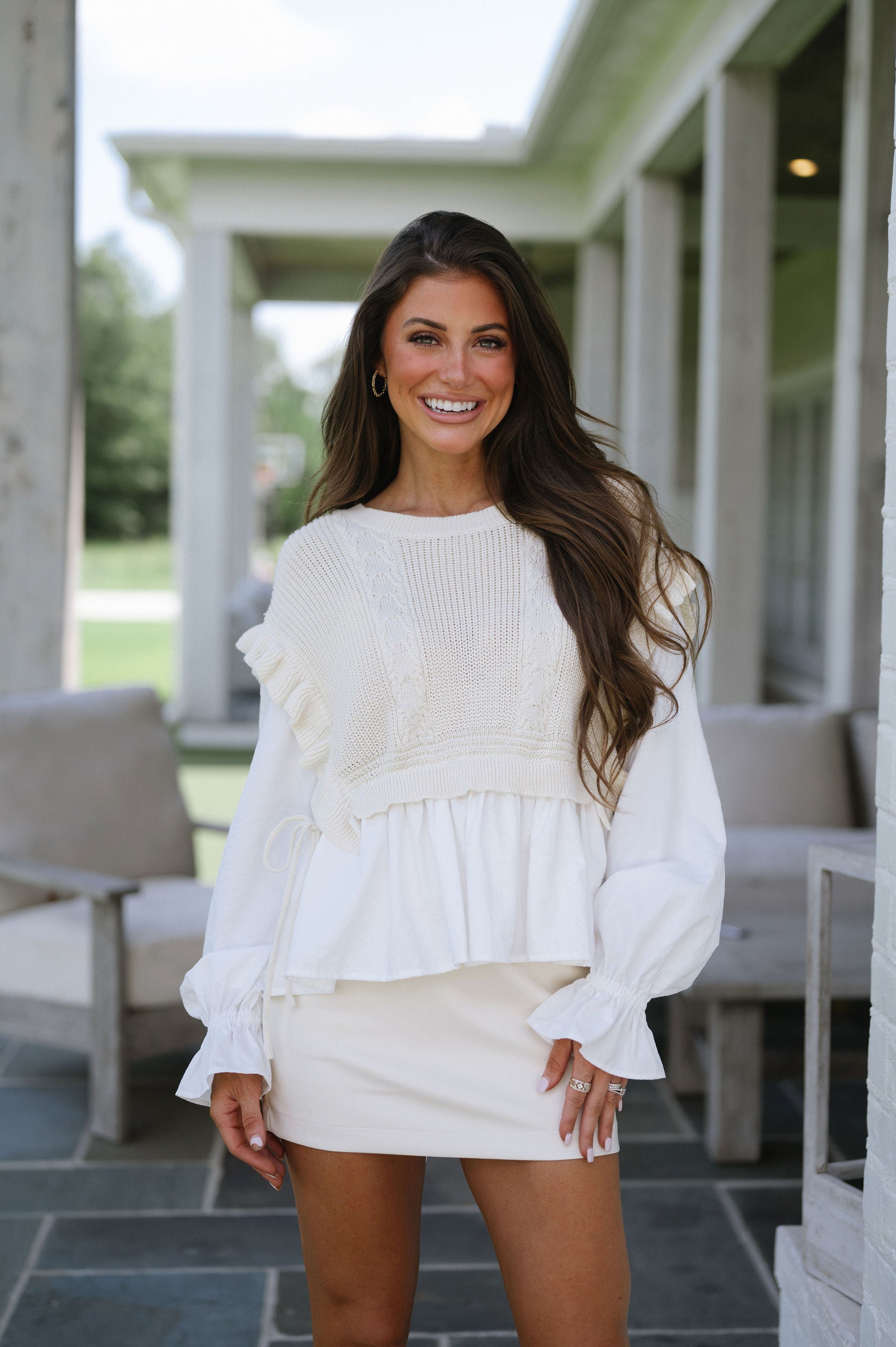 Ryder Vested Top-Natural