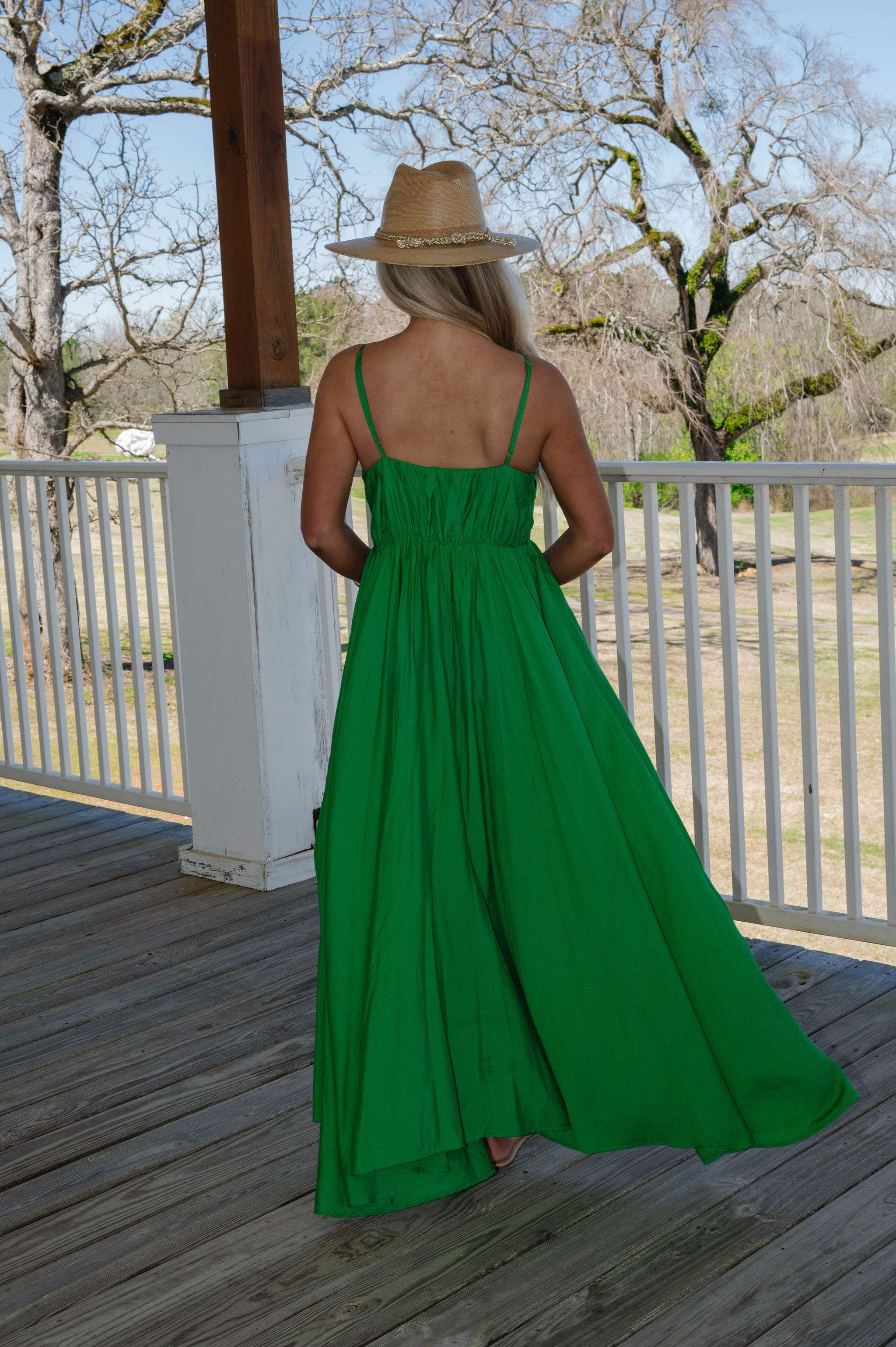 Jennings Maxi Dress-Kelly Green