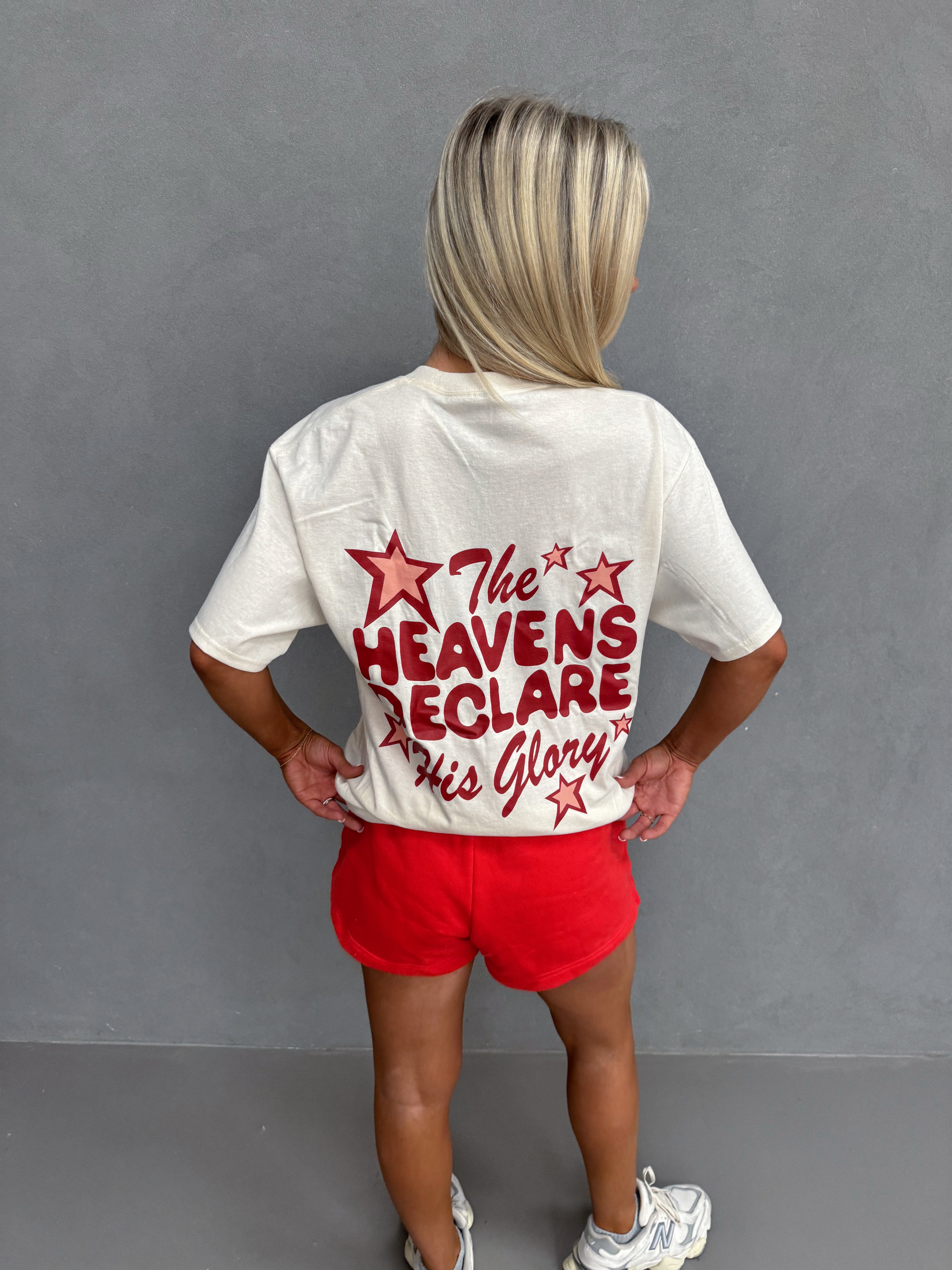 "Heavens Declare His Glory" Tee- Desert Dune