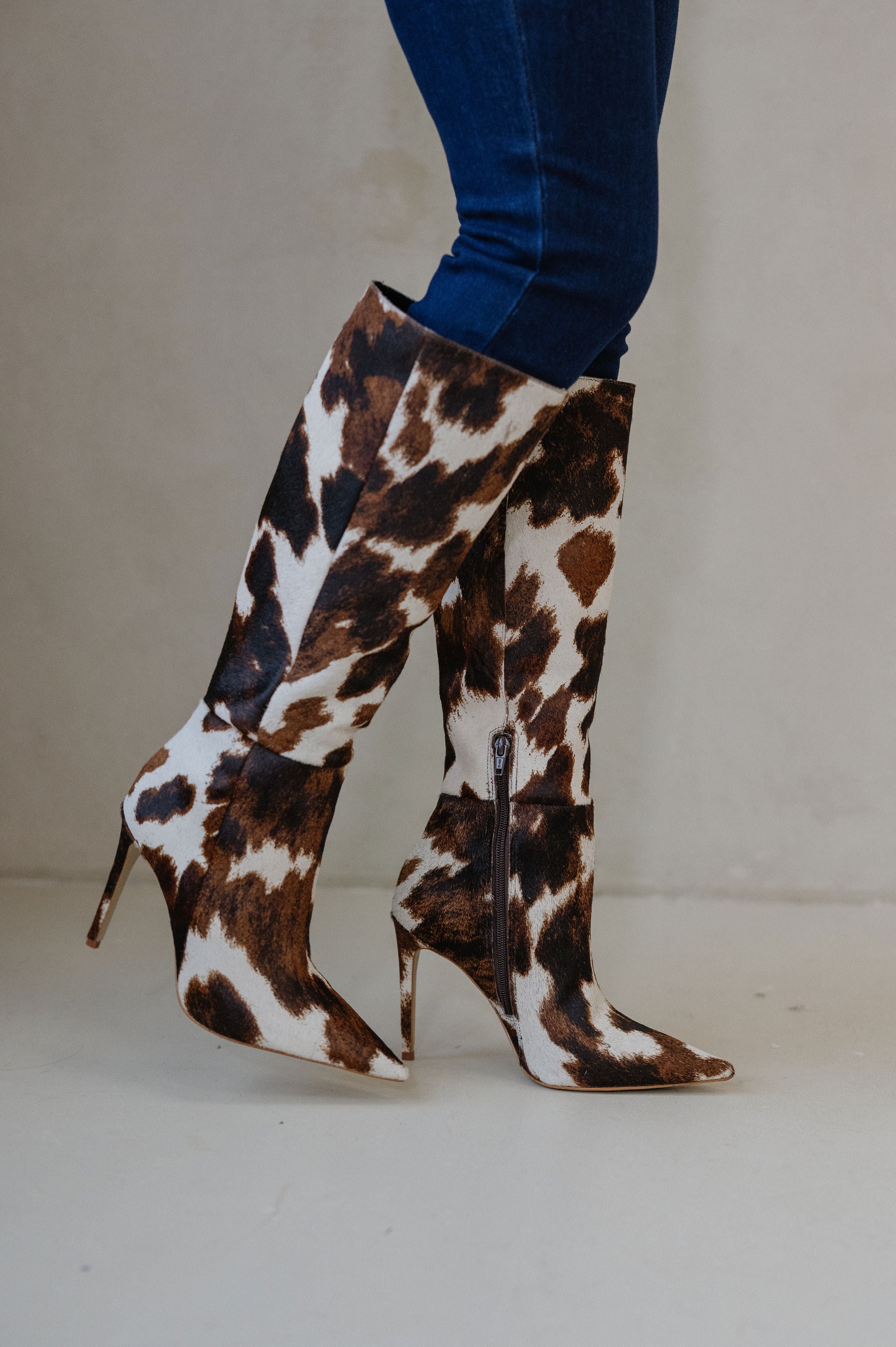 Nitro Stiletto Boots-Cow