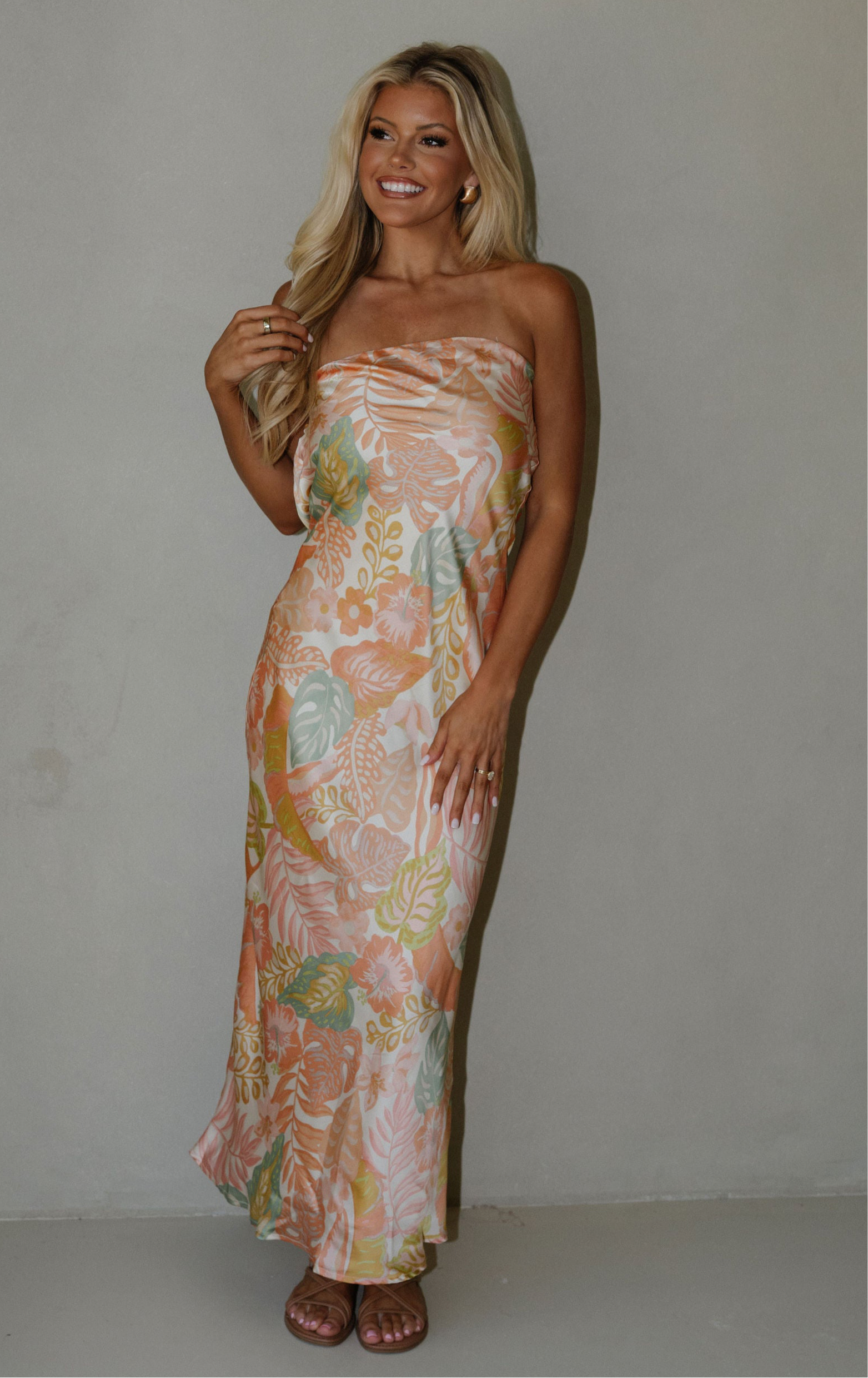 Apricot Bellini Maxi Dress