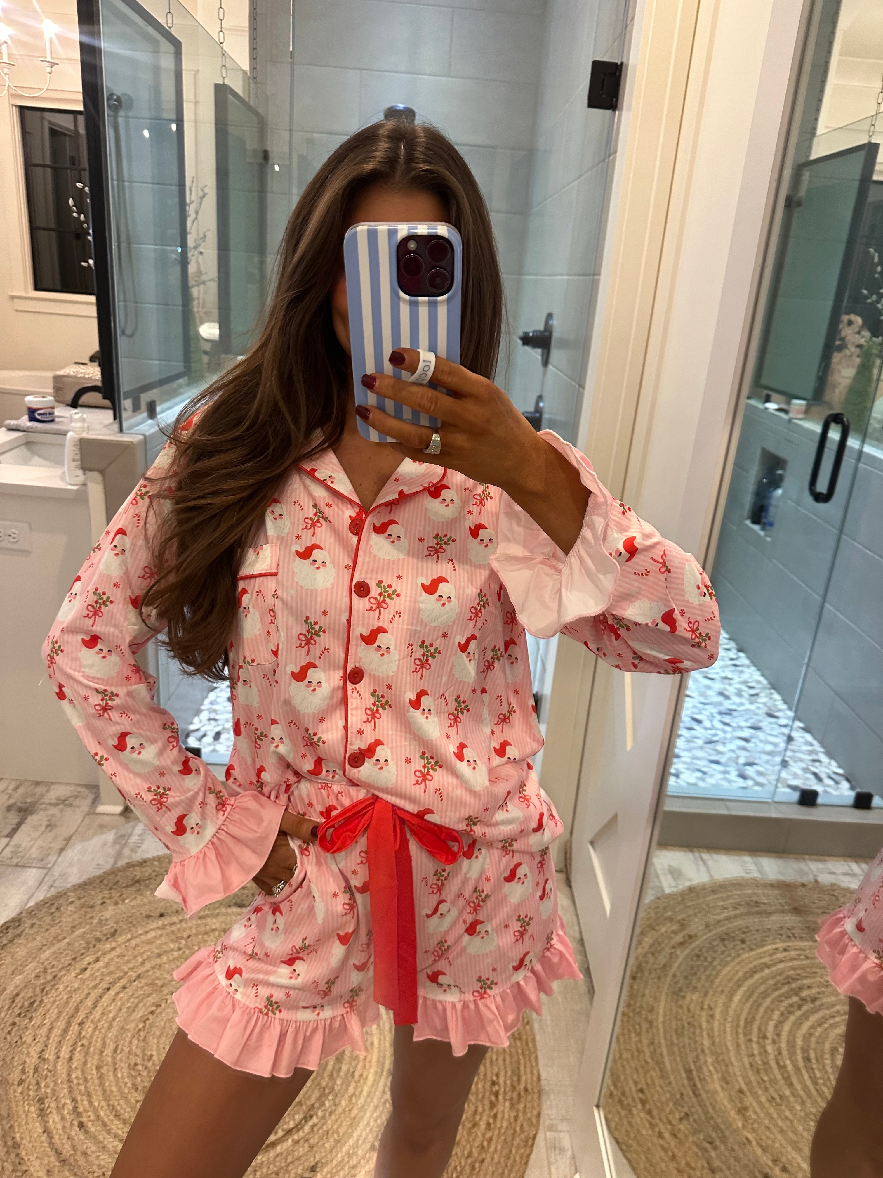 Sweet Dreams Pajama Set-Santa