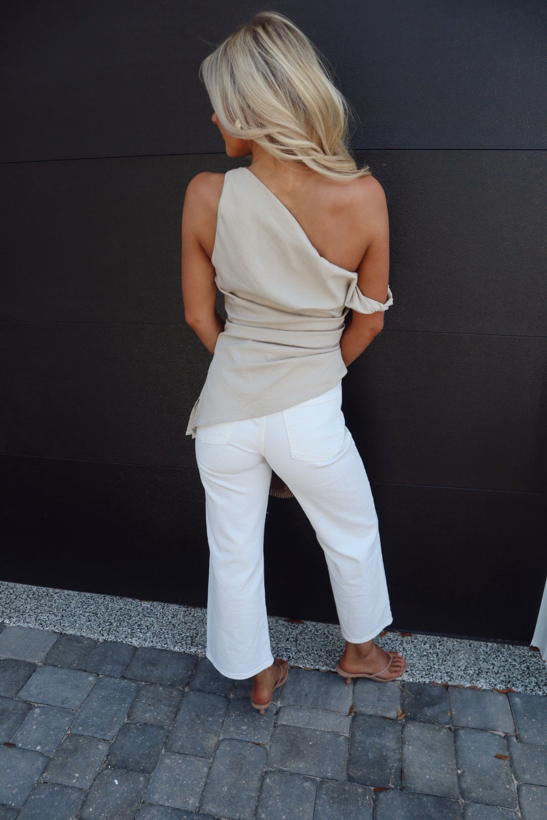 Polished Wide Leg Jean- White