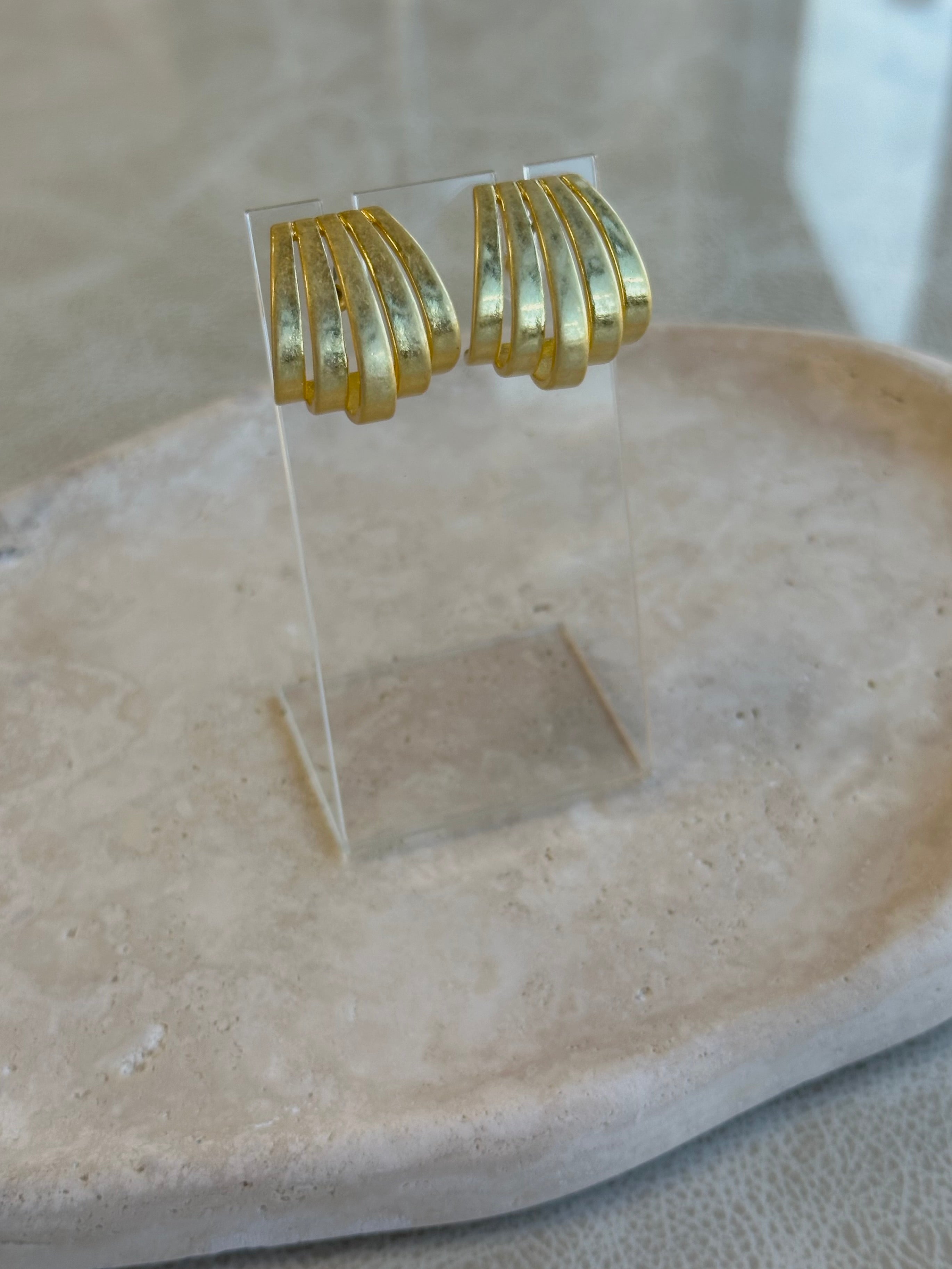 Gold Gardner Stud Earrings