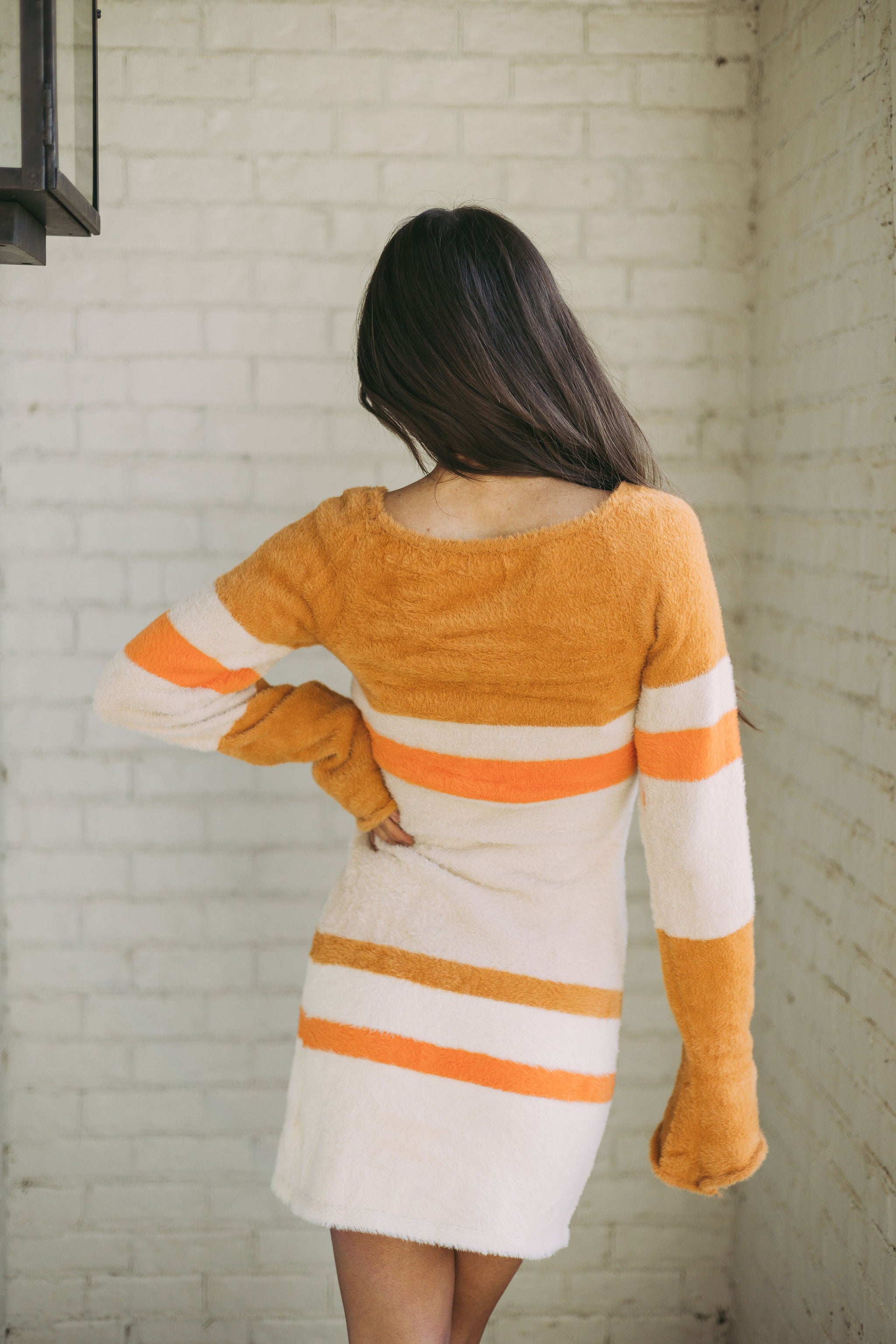 Hunter Colorblock Dress-Brown Multi