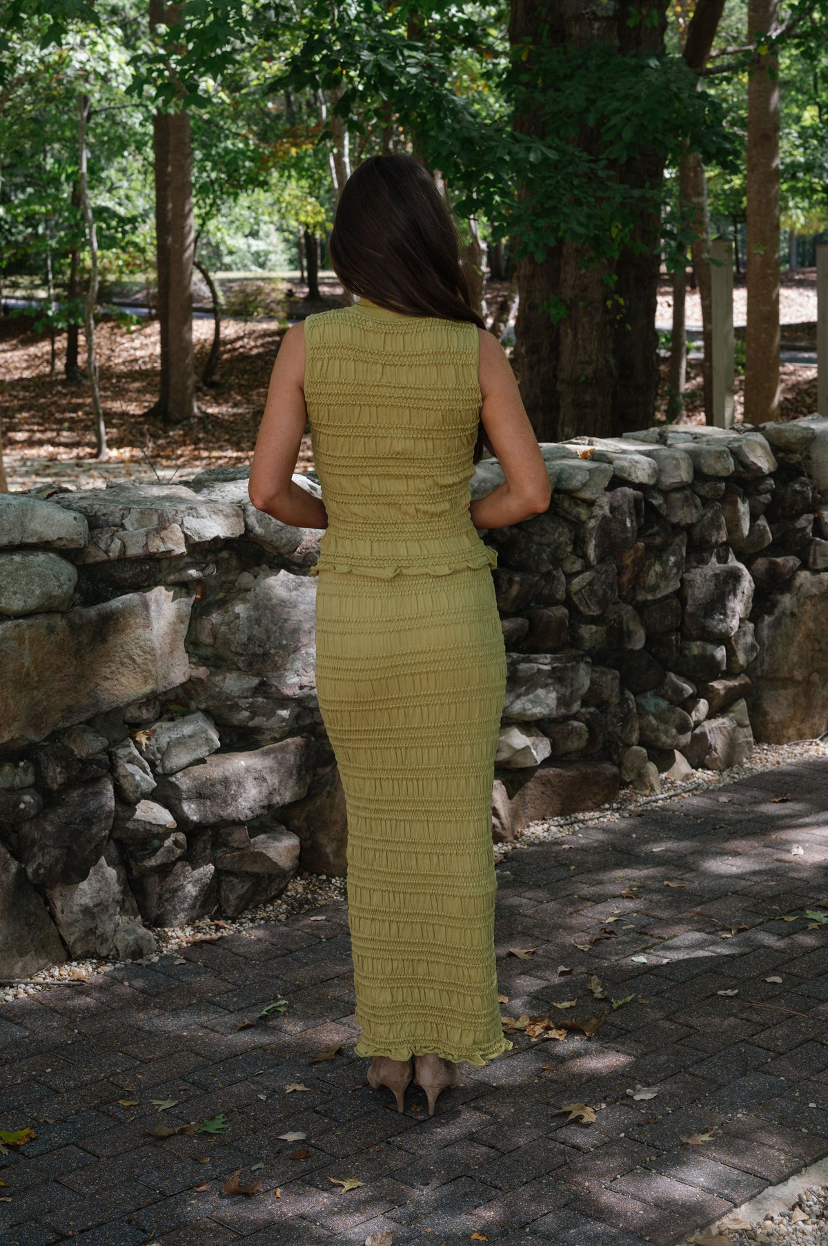 Tasha Maxi Skirt Set-Green