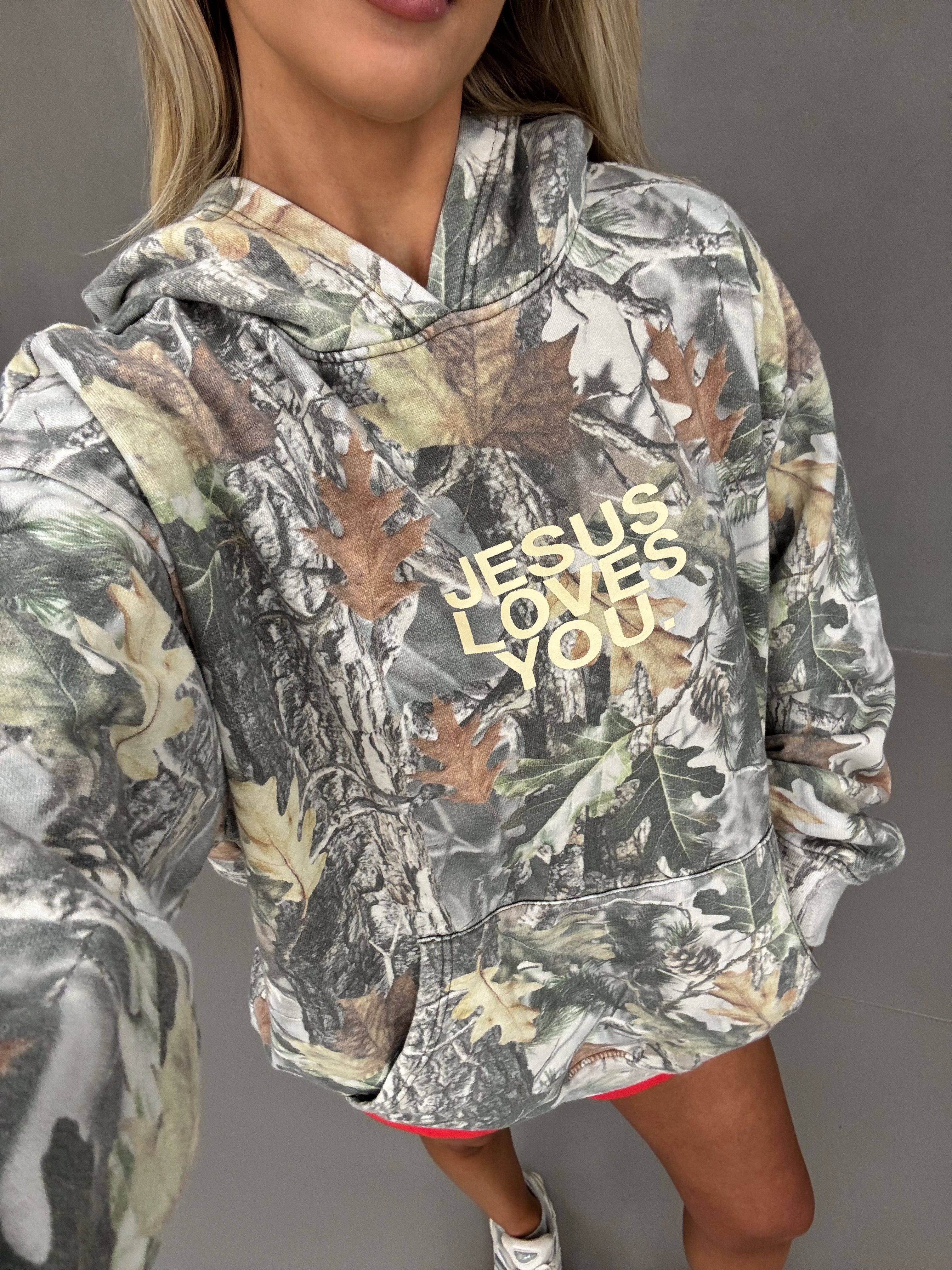 "Jesus Loves You" Hoodie-Camo