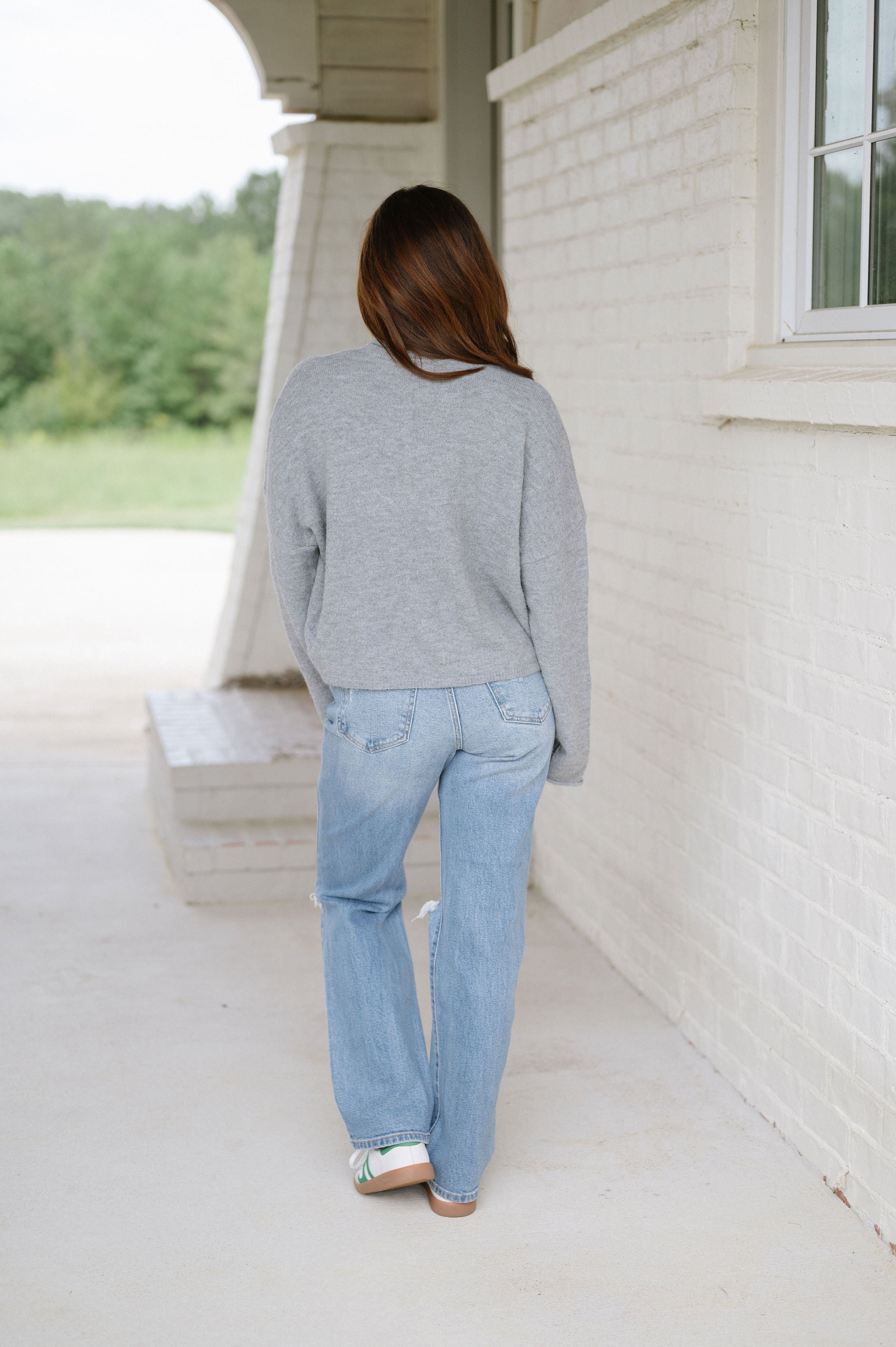 Victoria Cardigan- Heather Grey