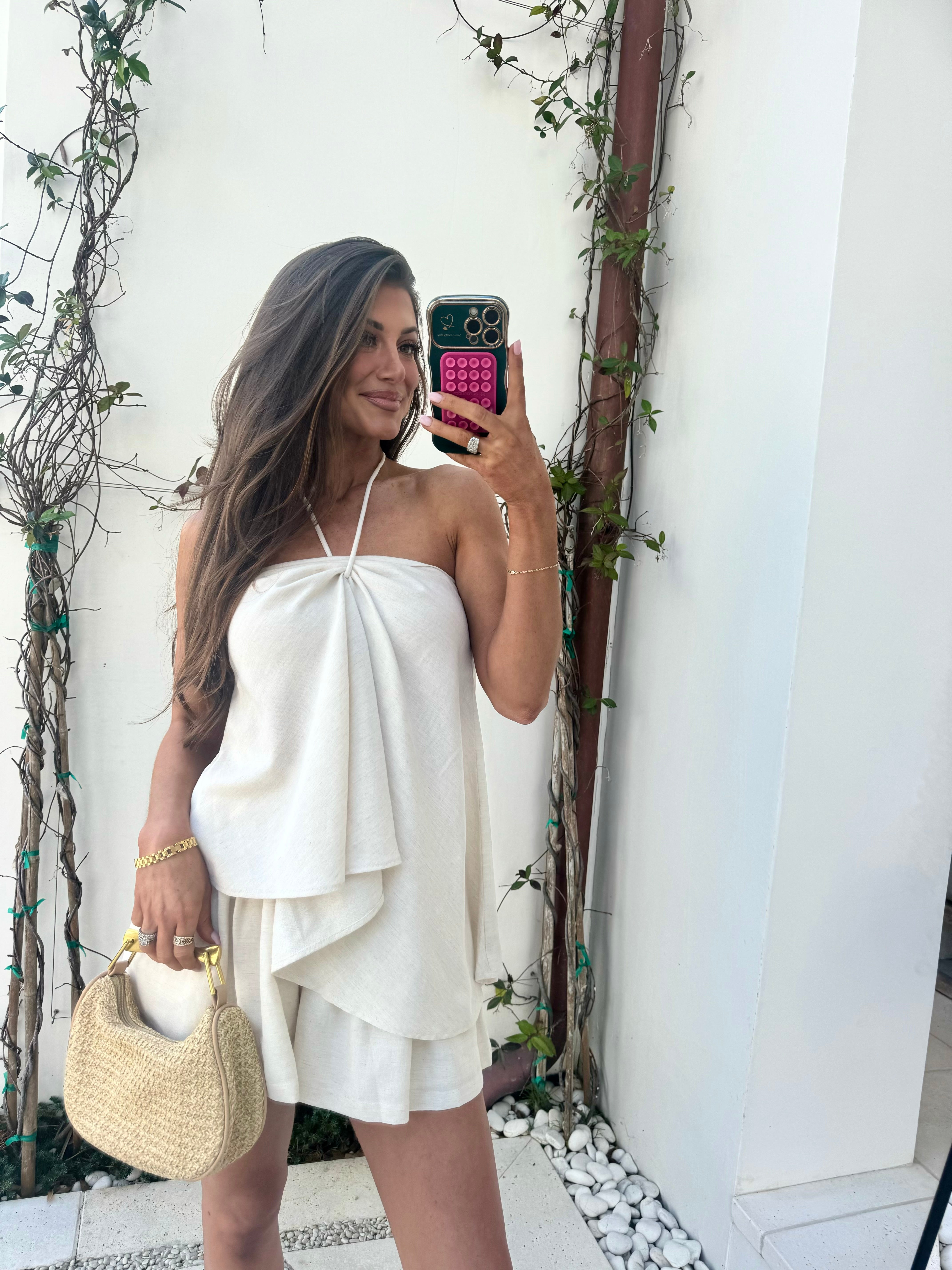 Corrine Shorts Set-Natural