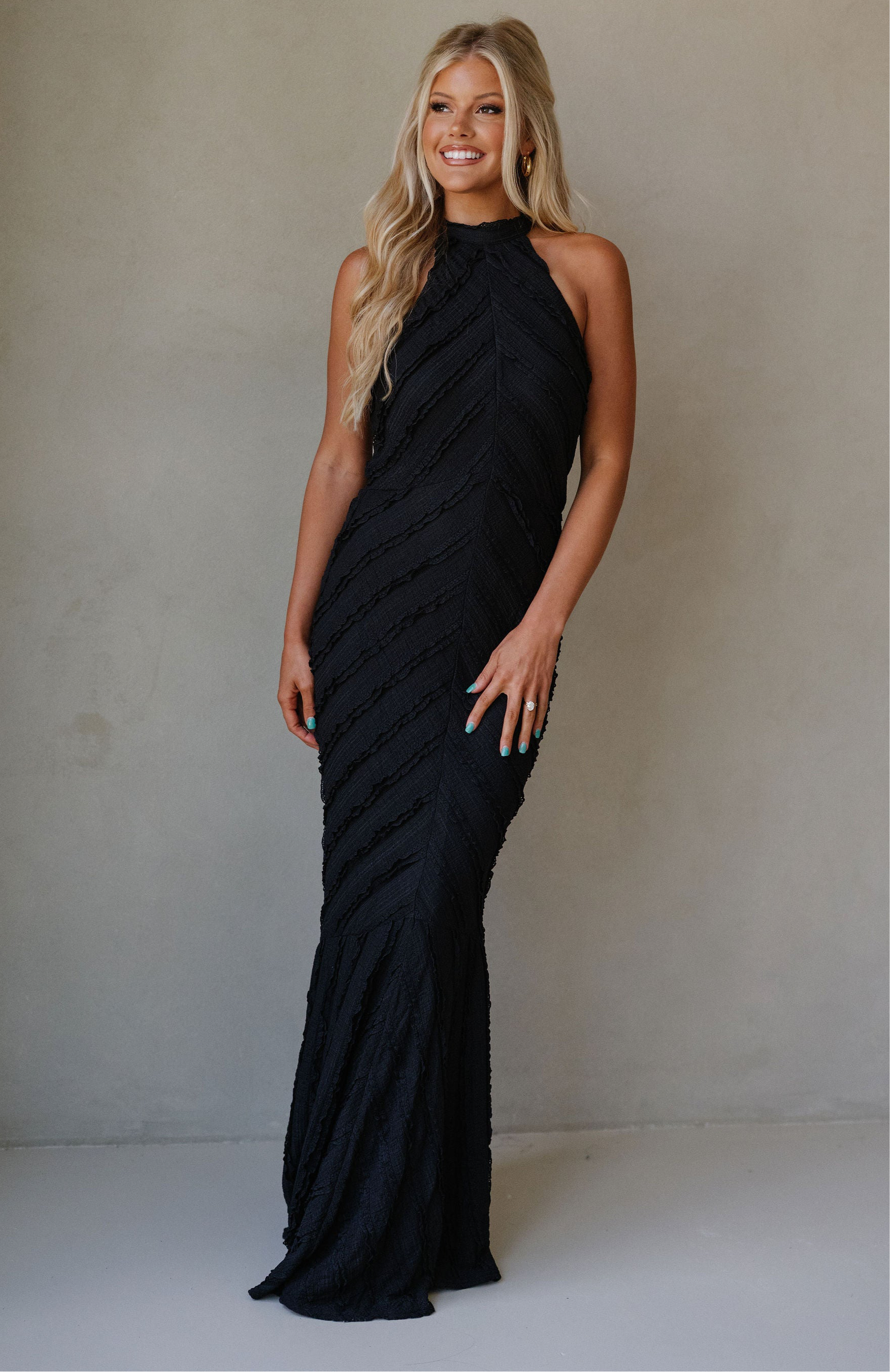 Makayla Maxi Dress-Black