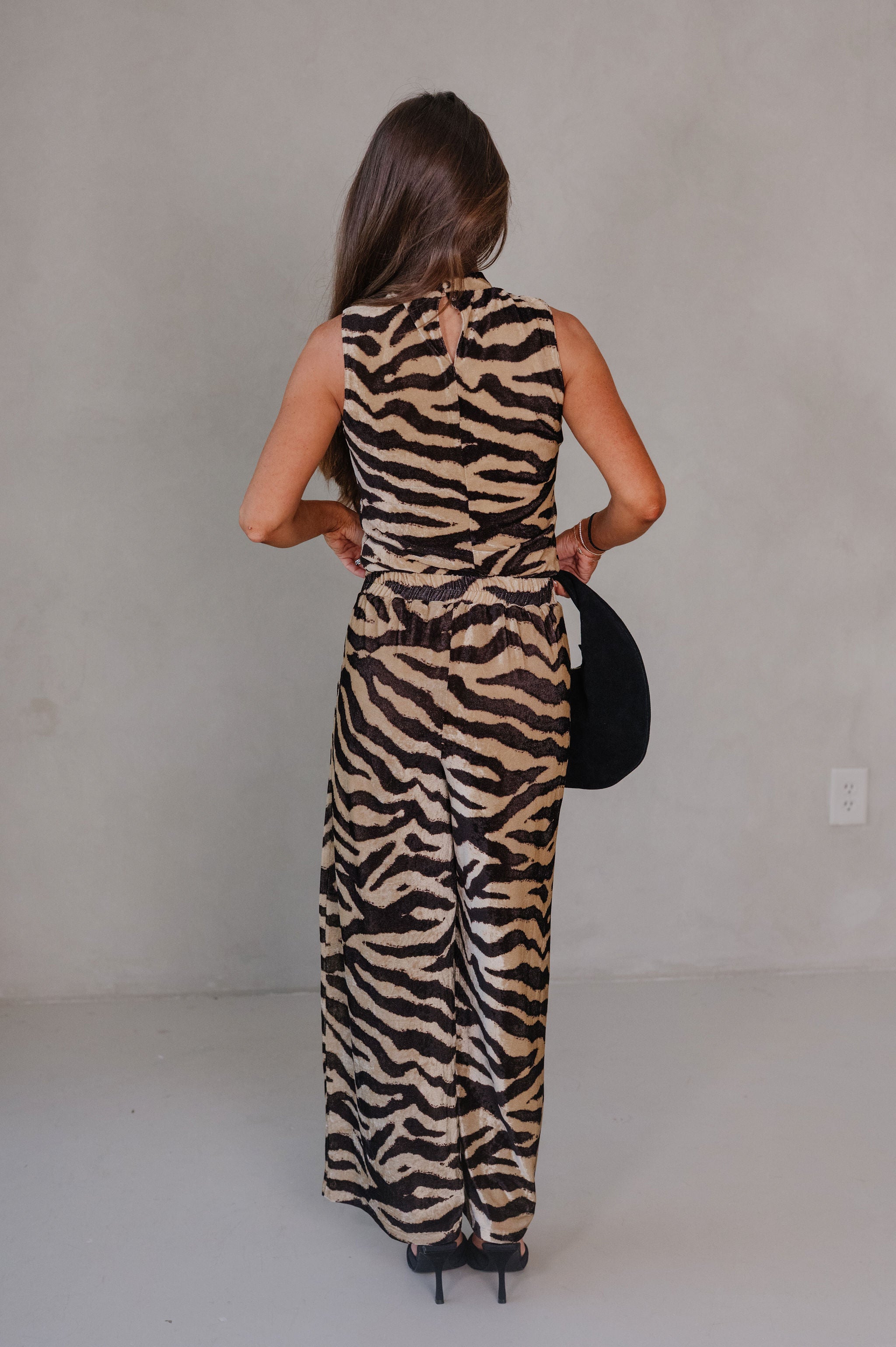 Zebra Print Pant Set