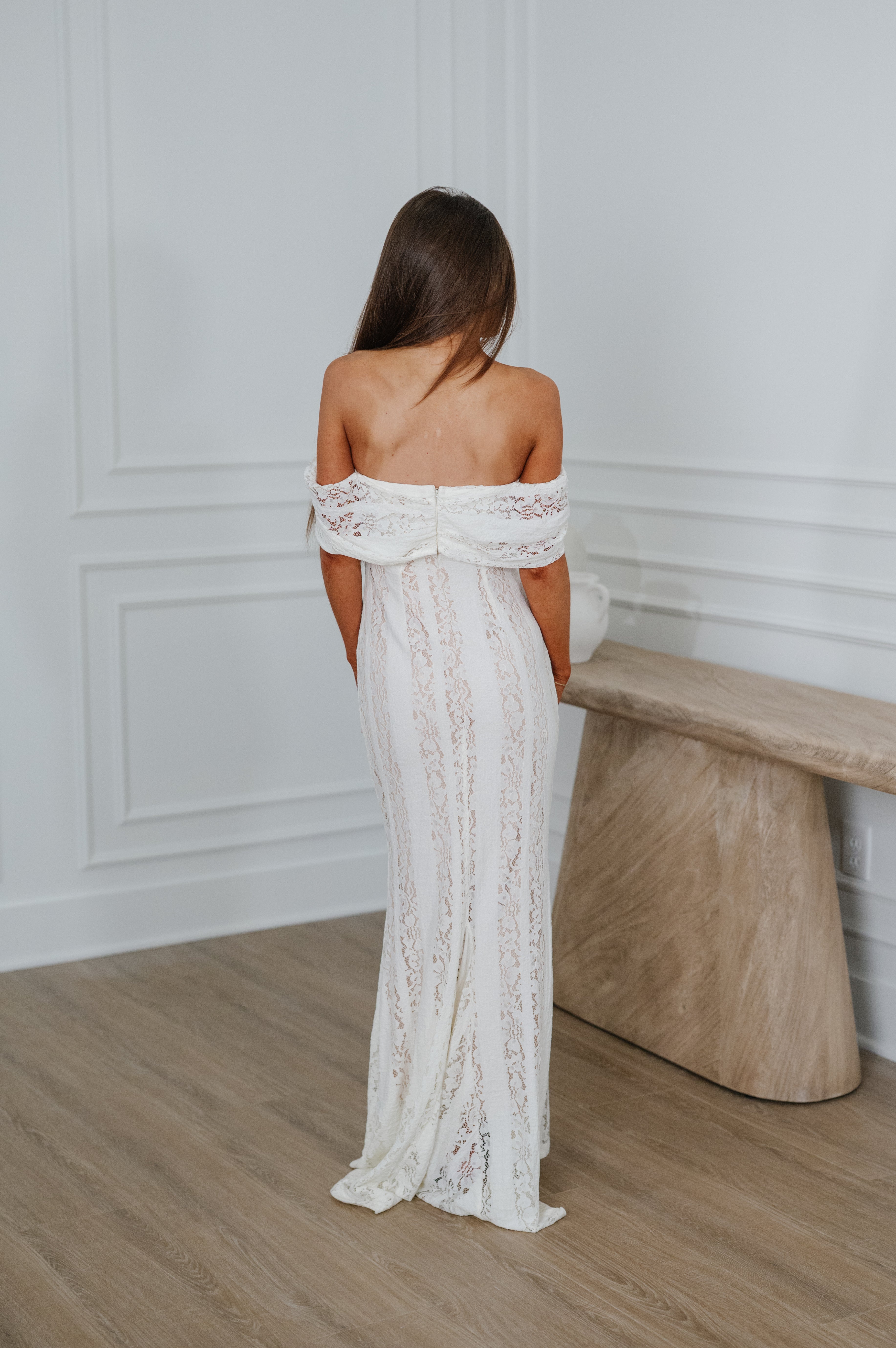 Clara Maxi Dress-Cream
