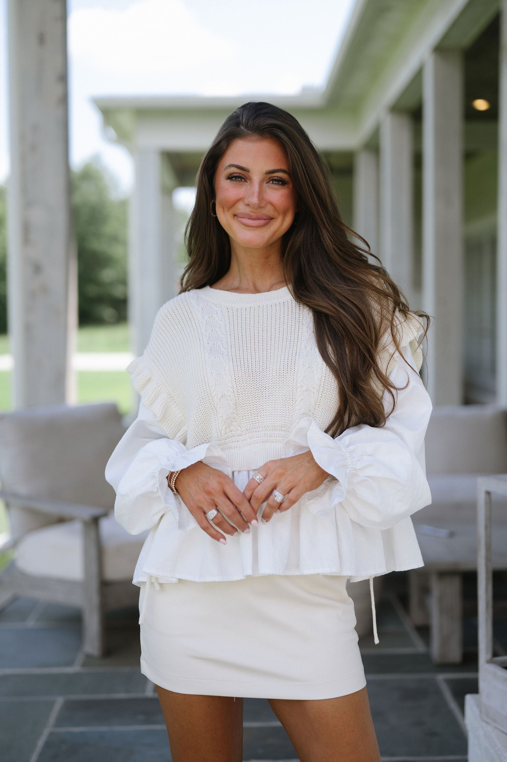 Ryder Vested Top-Natural