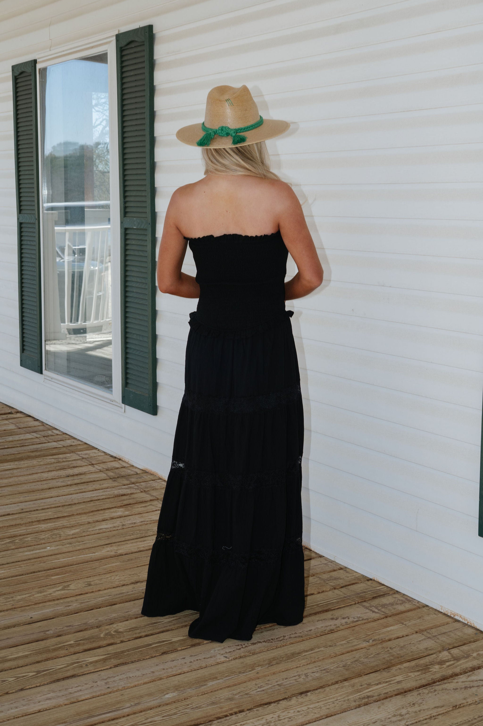 Stone Maxi Dress-Black