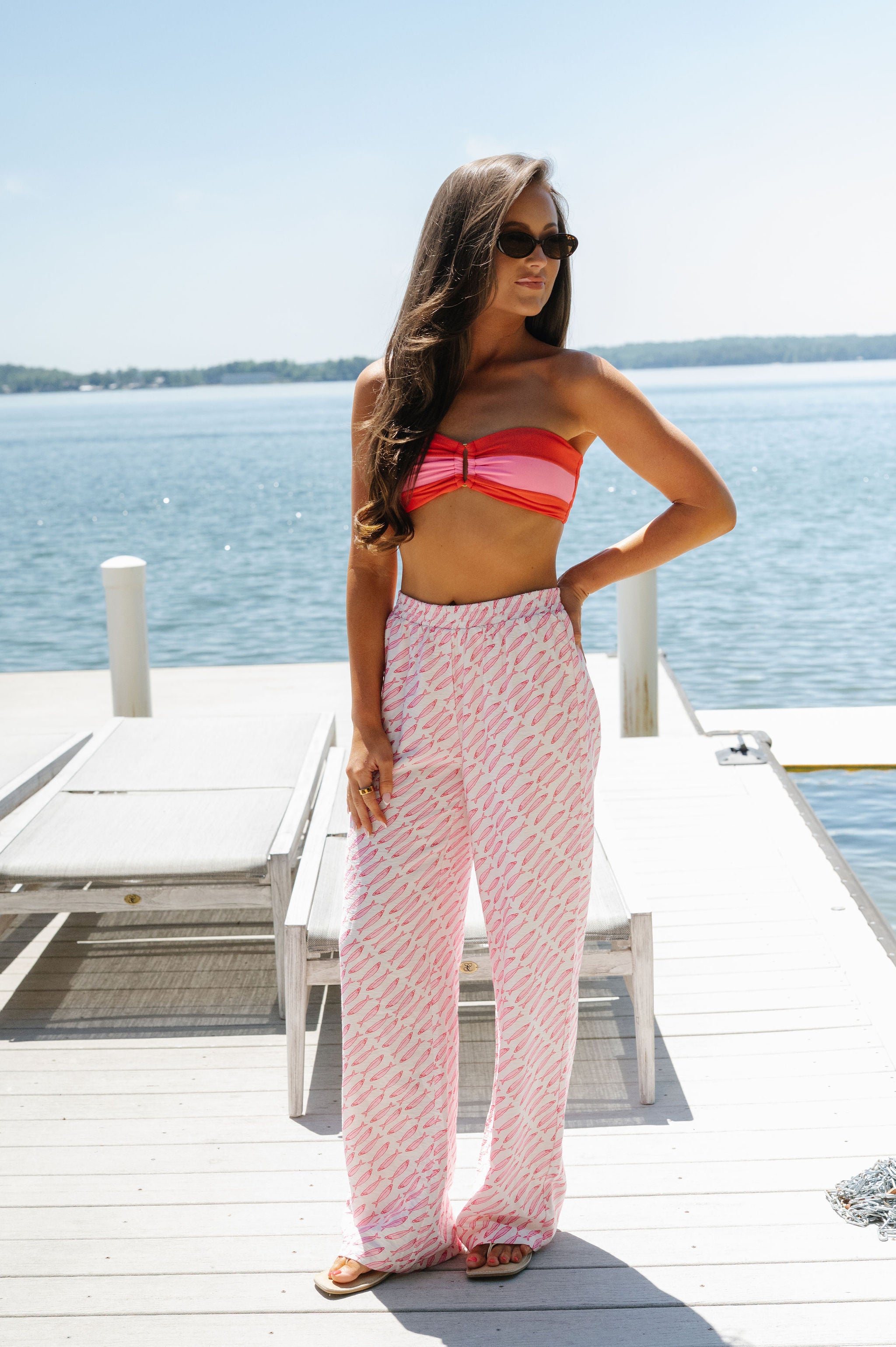 Liana Fish Pants-Pink