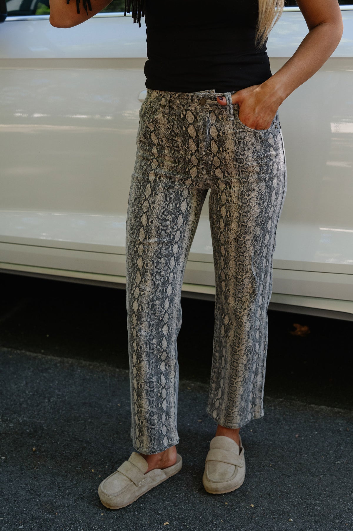 Nelli Vintage Straight Jeans-Snake