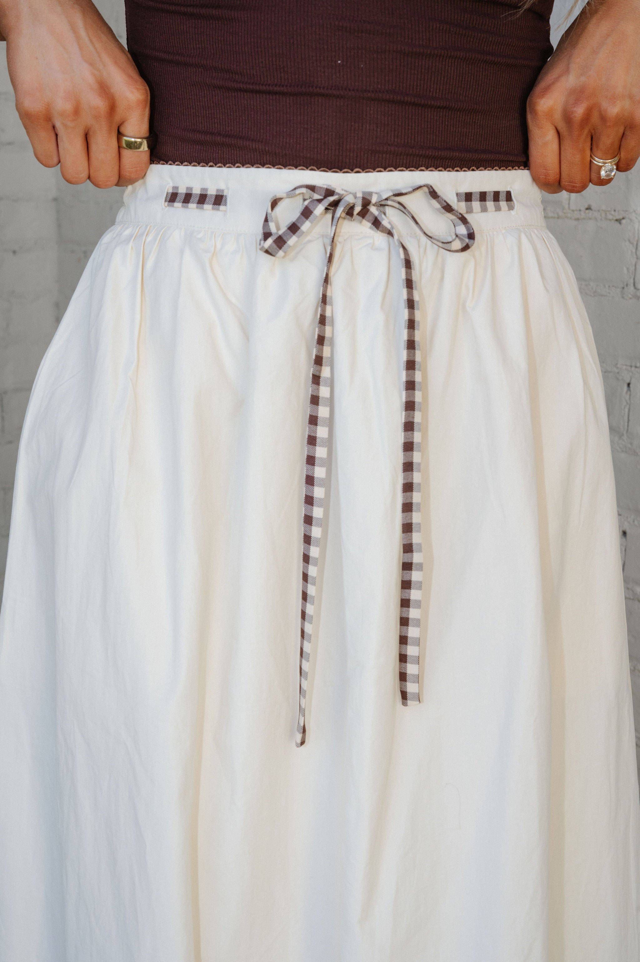Hansen Maxi Skirt-Cream
