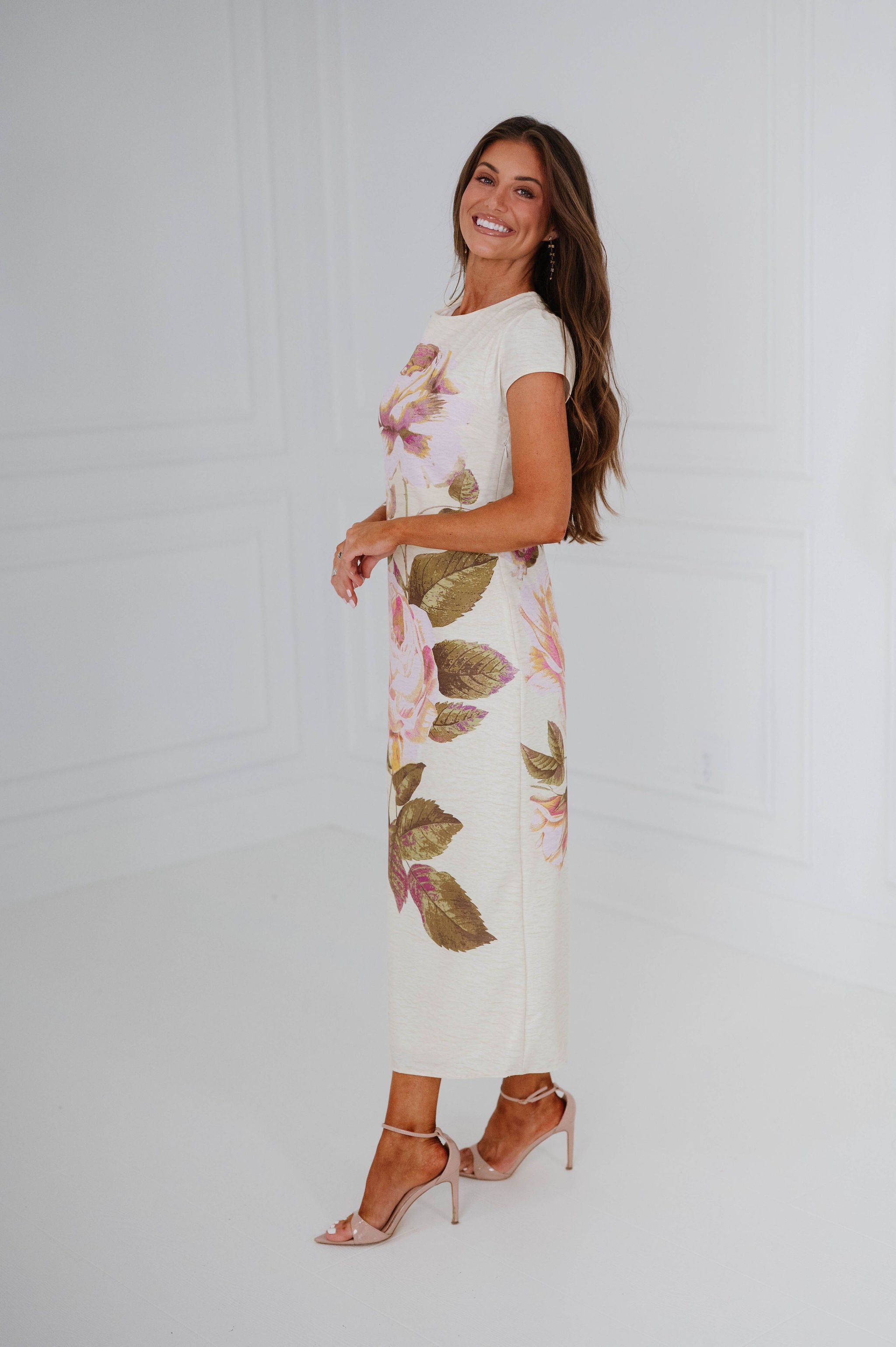 Kate Maxi Dress-Yellow Floral
