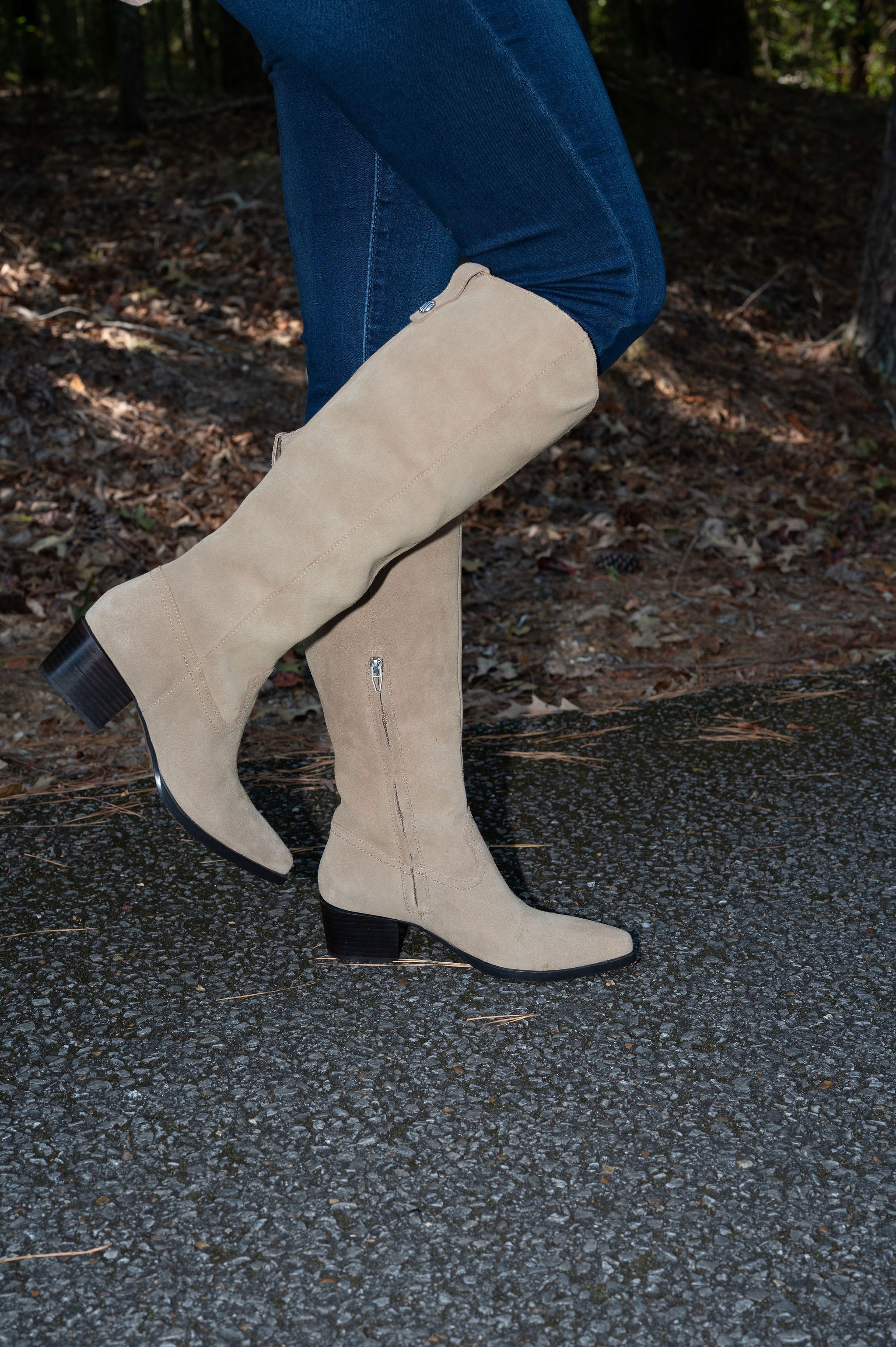 Dolce Vita Virona Suede Boots-Dark Taupe