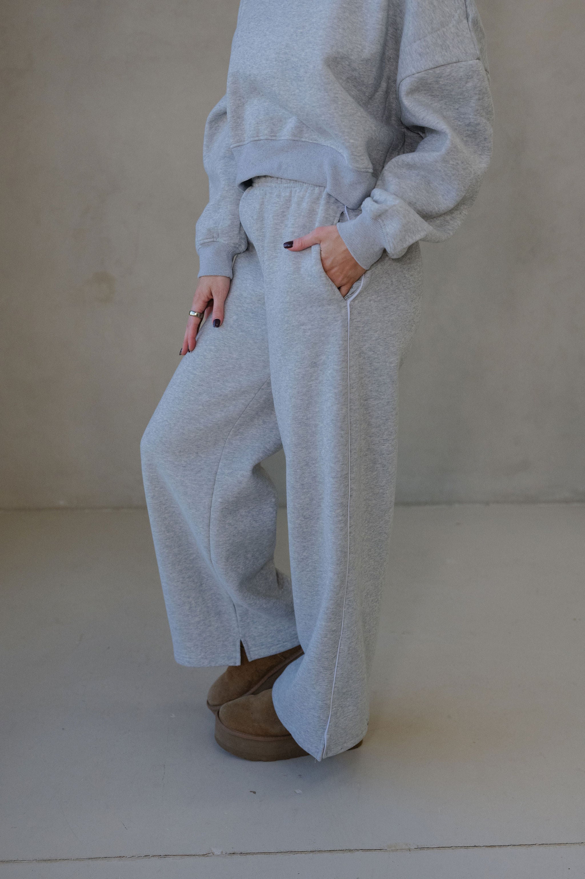 Dallas Track Sweatpants- Grey