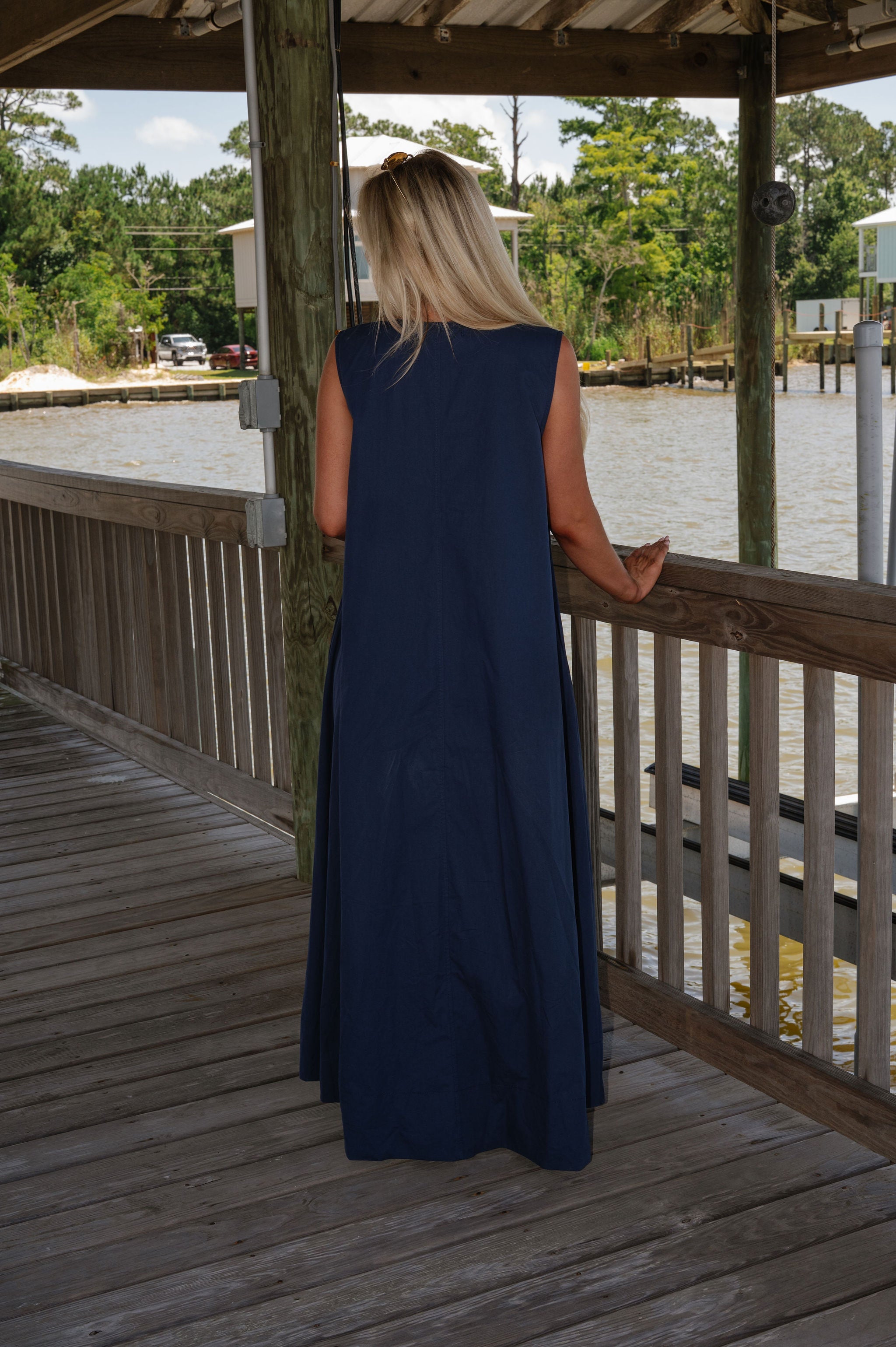 Bonnie Dress-Navy