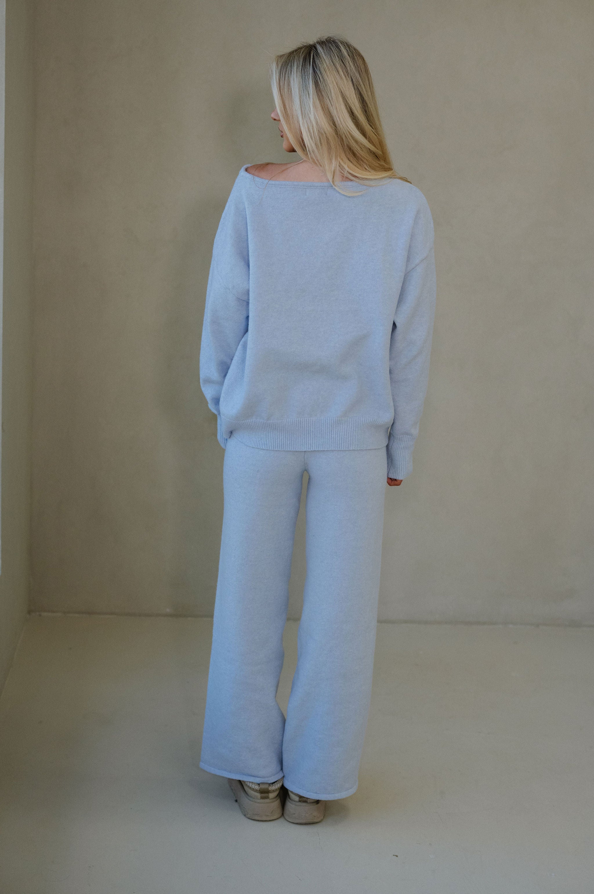 Langley Sweater Pants Set-Light Blue