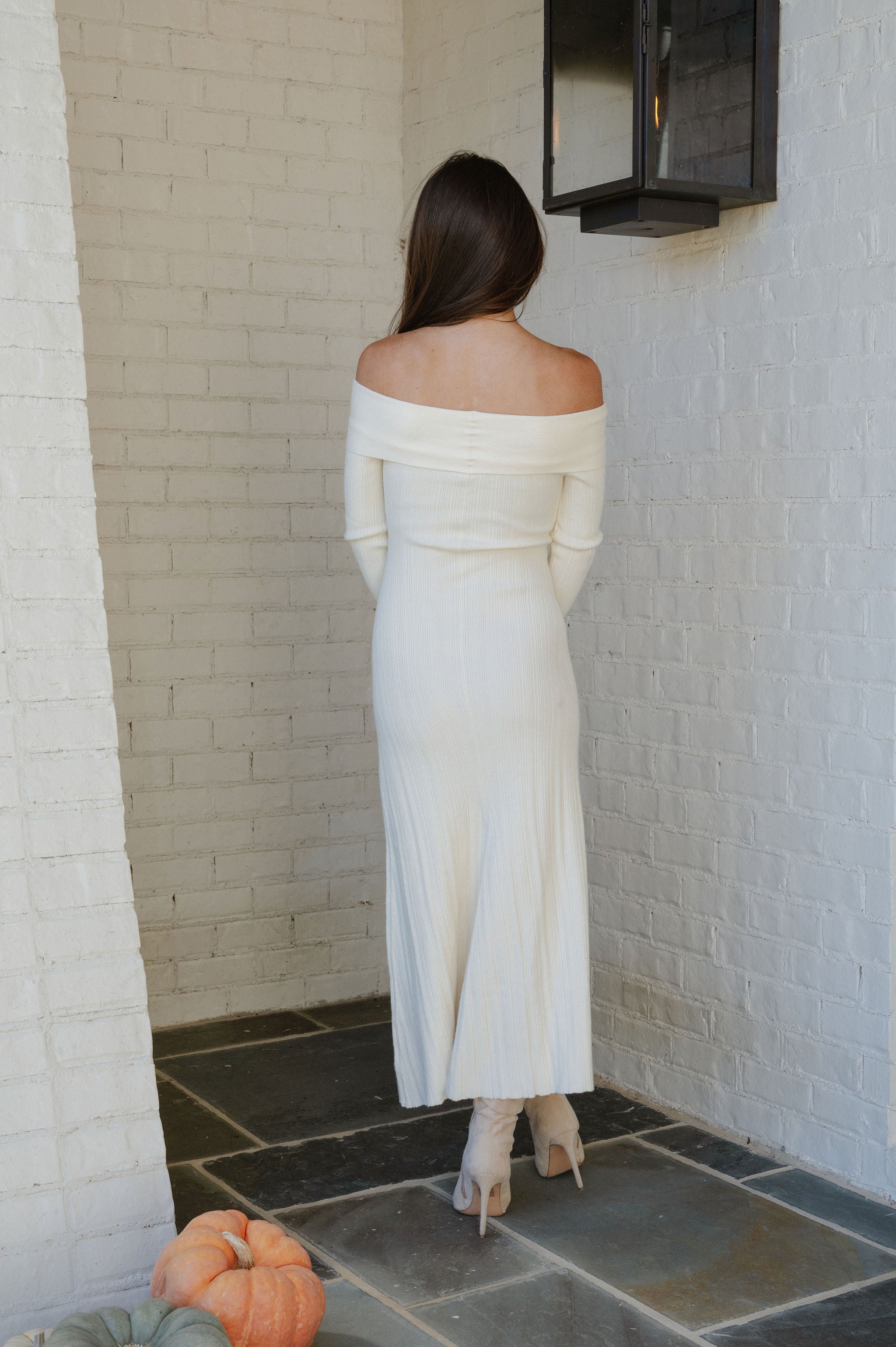 Nini Sweater Dress-Cream
