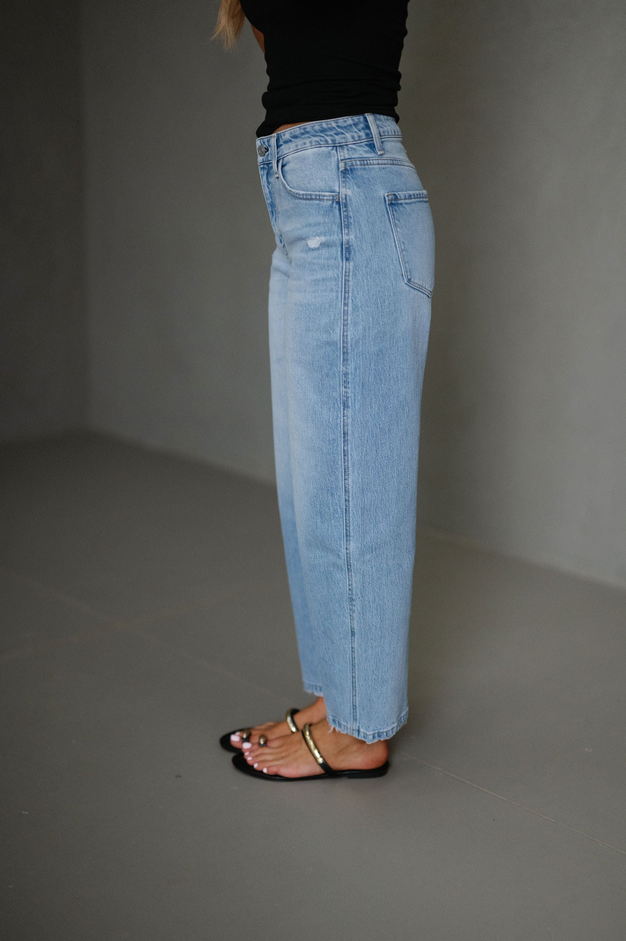 Harley High Rise Barrel Jeans