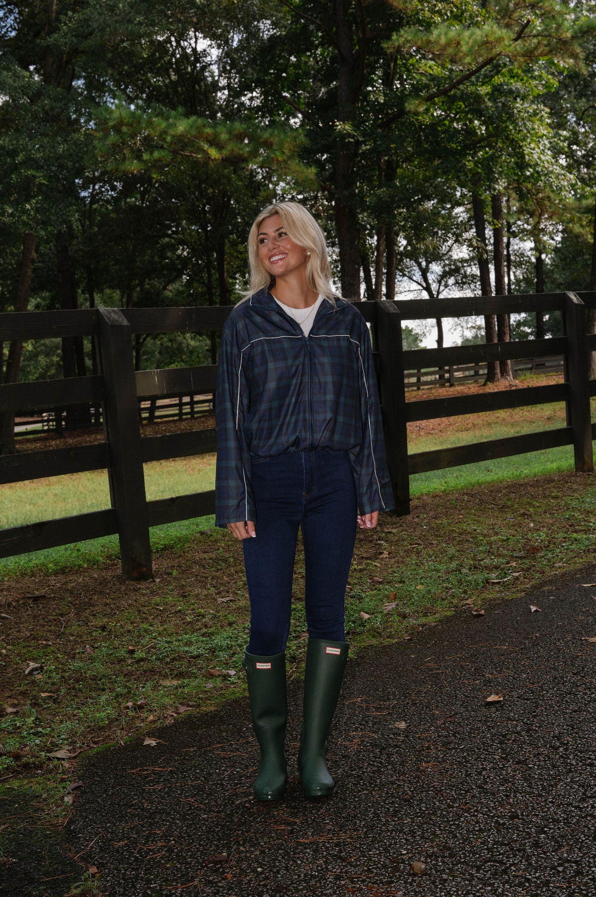 Millie Plaid Zip Up Jacket