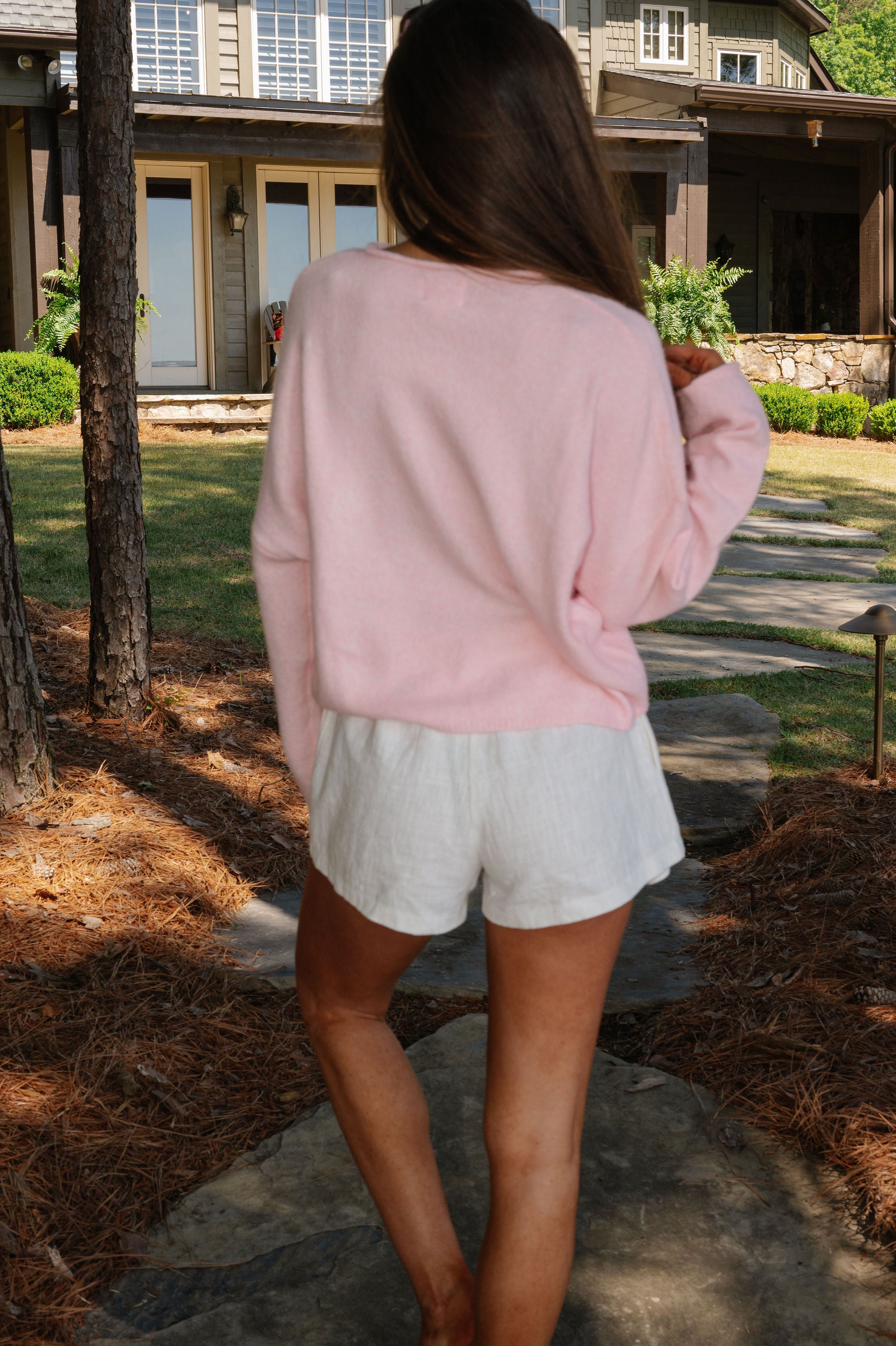 Oversized Piper Pullover-Baby Pink