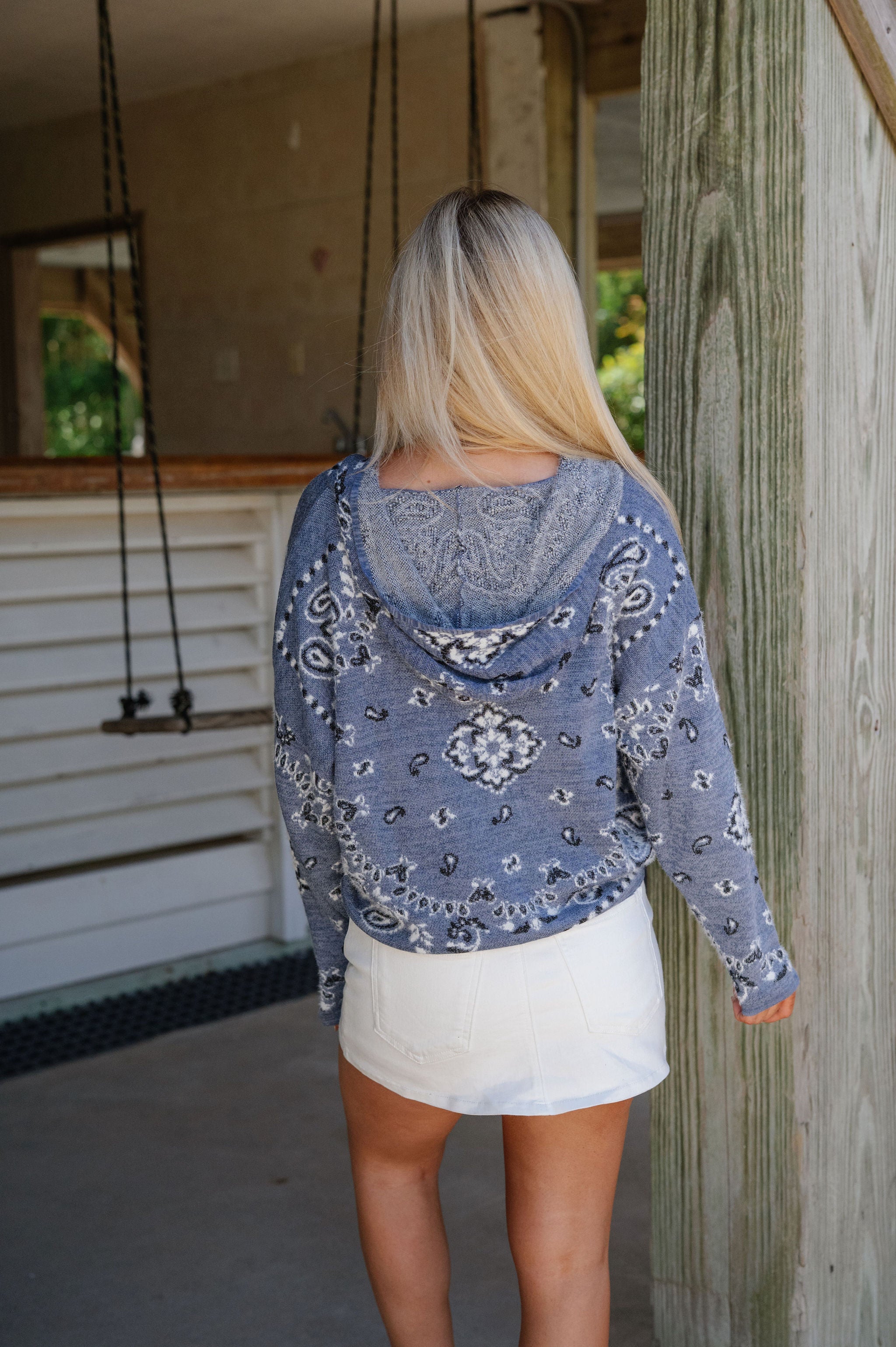 Tenny Knit Cardigan-Nordic Blue