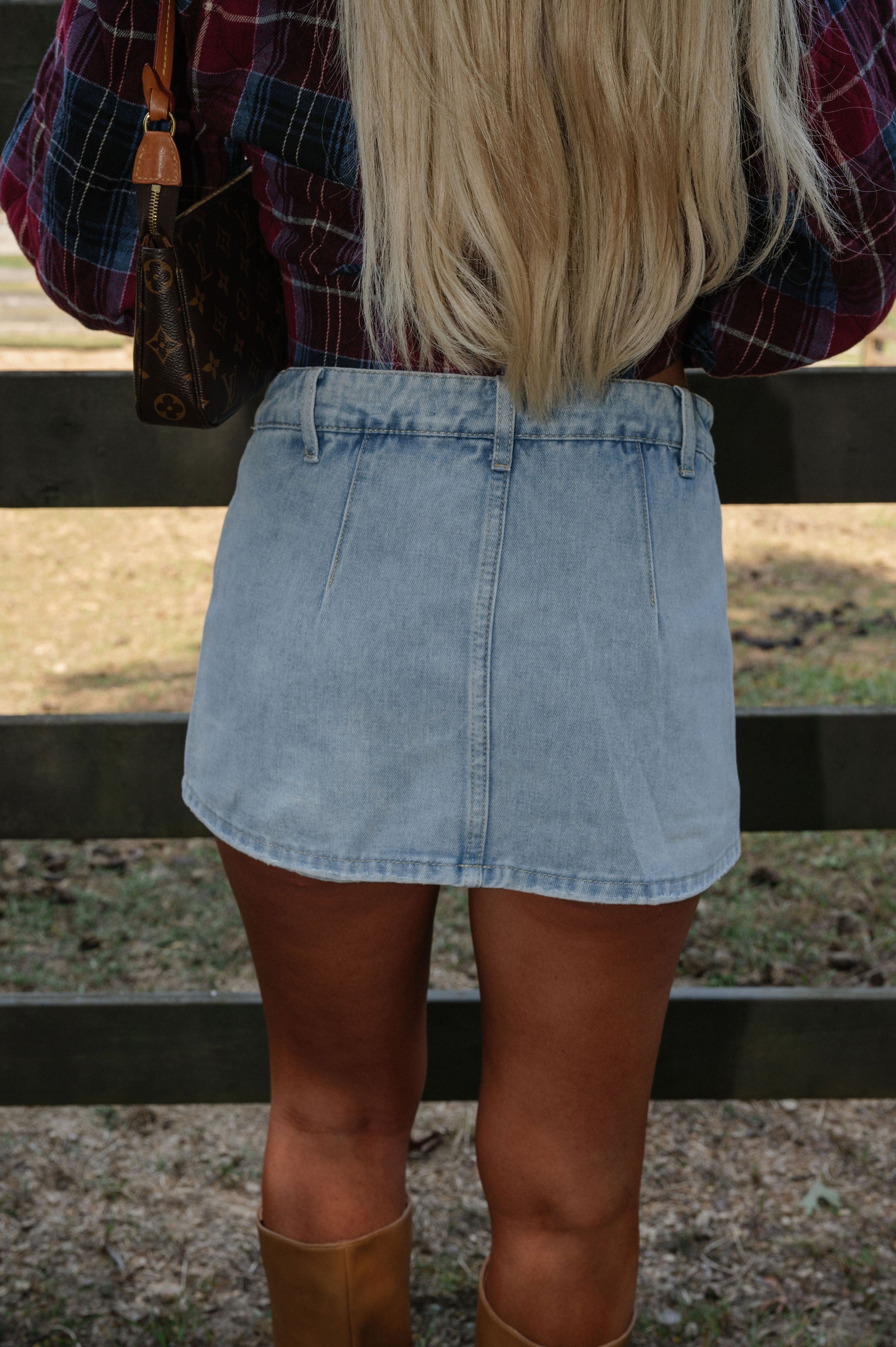 Gordie Skort-Medium Wash