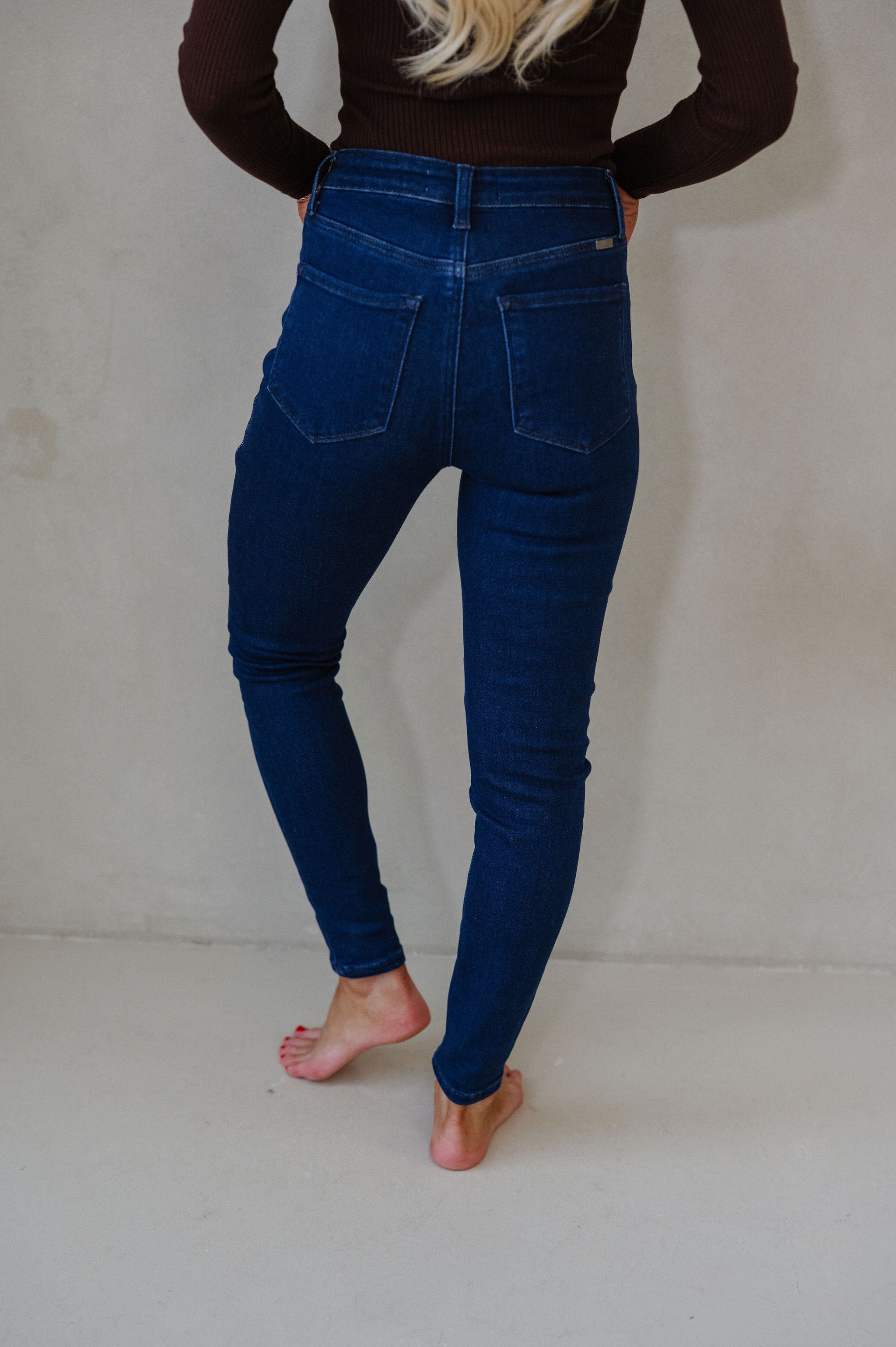 Lennox High Rise Skinny Jeans-Dark