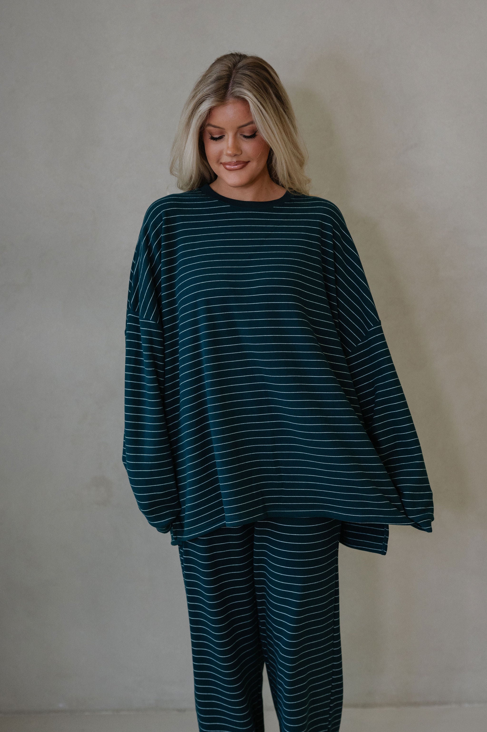 Laurel Striped Top-Green