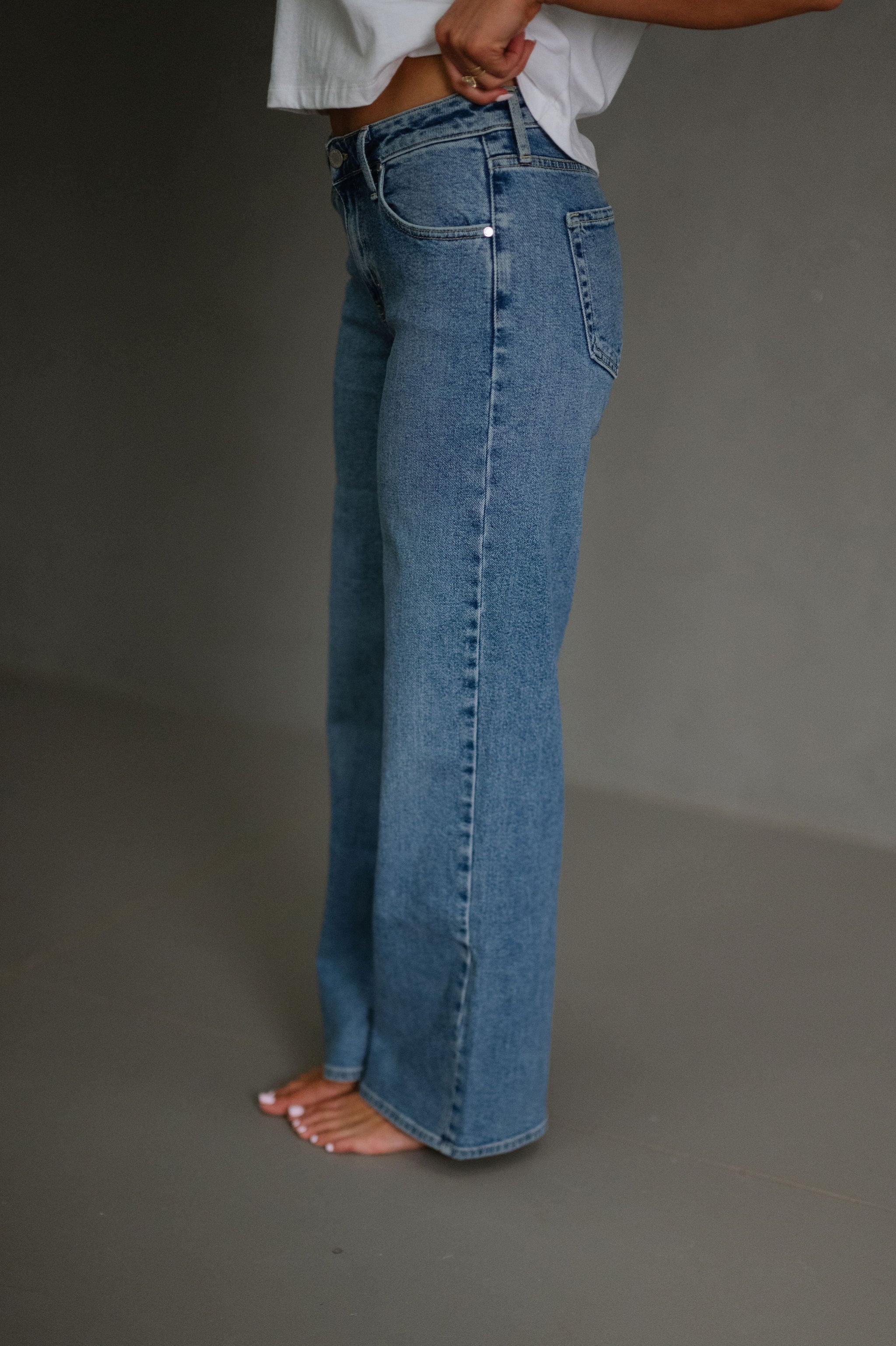 Culver Straight Leg Jeans-Medium Wash