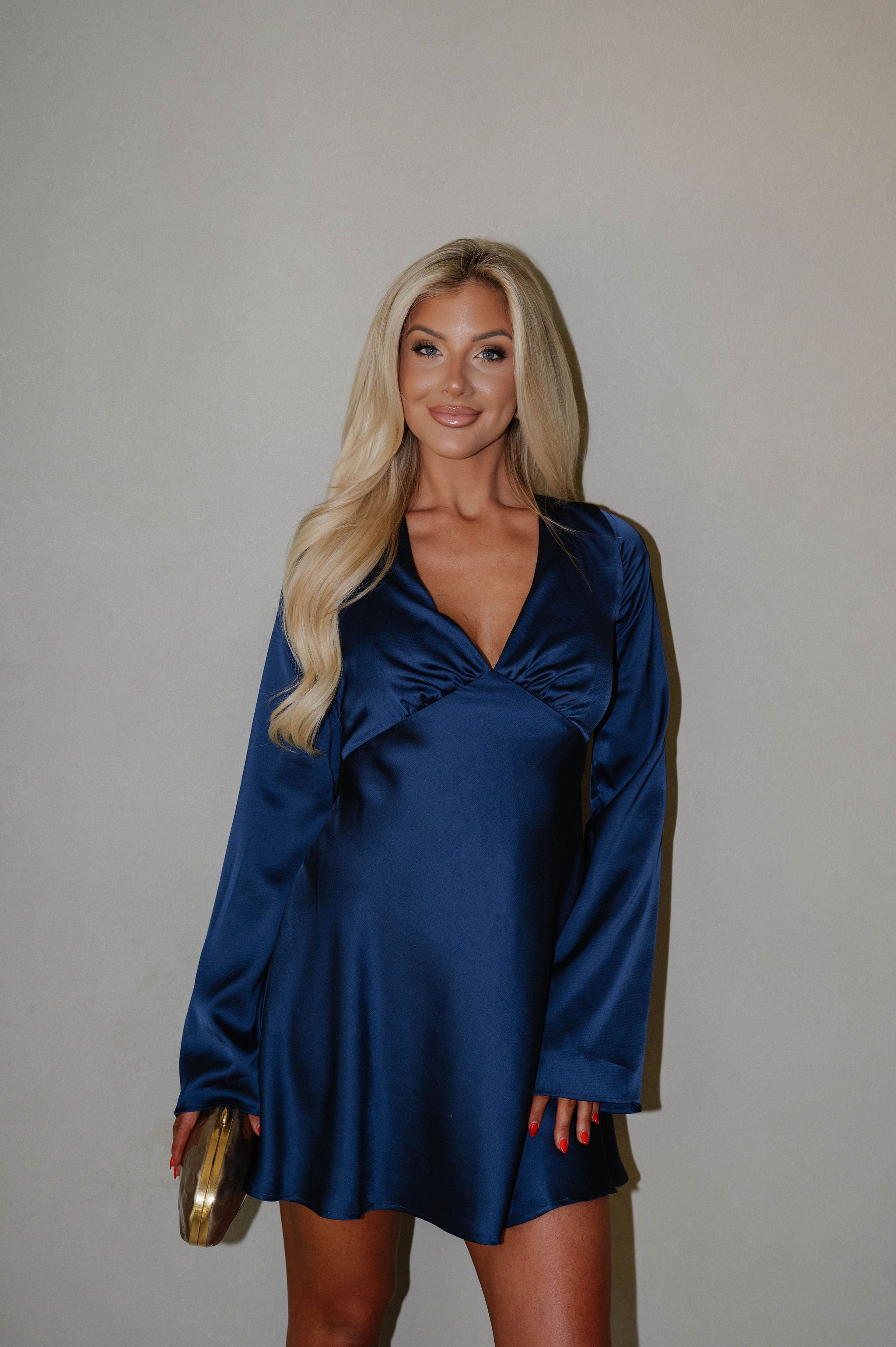 Jackie Mini Dress-Navy