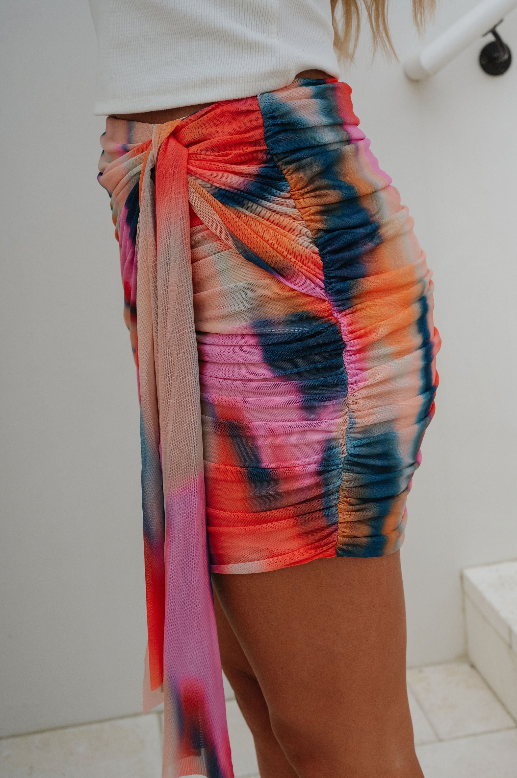 Andi Wrap Mini Skirt-Multi