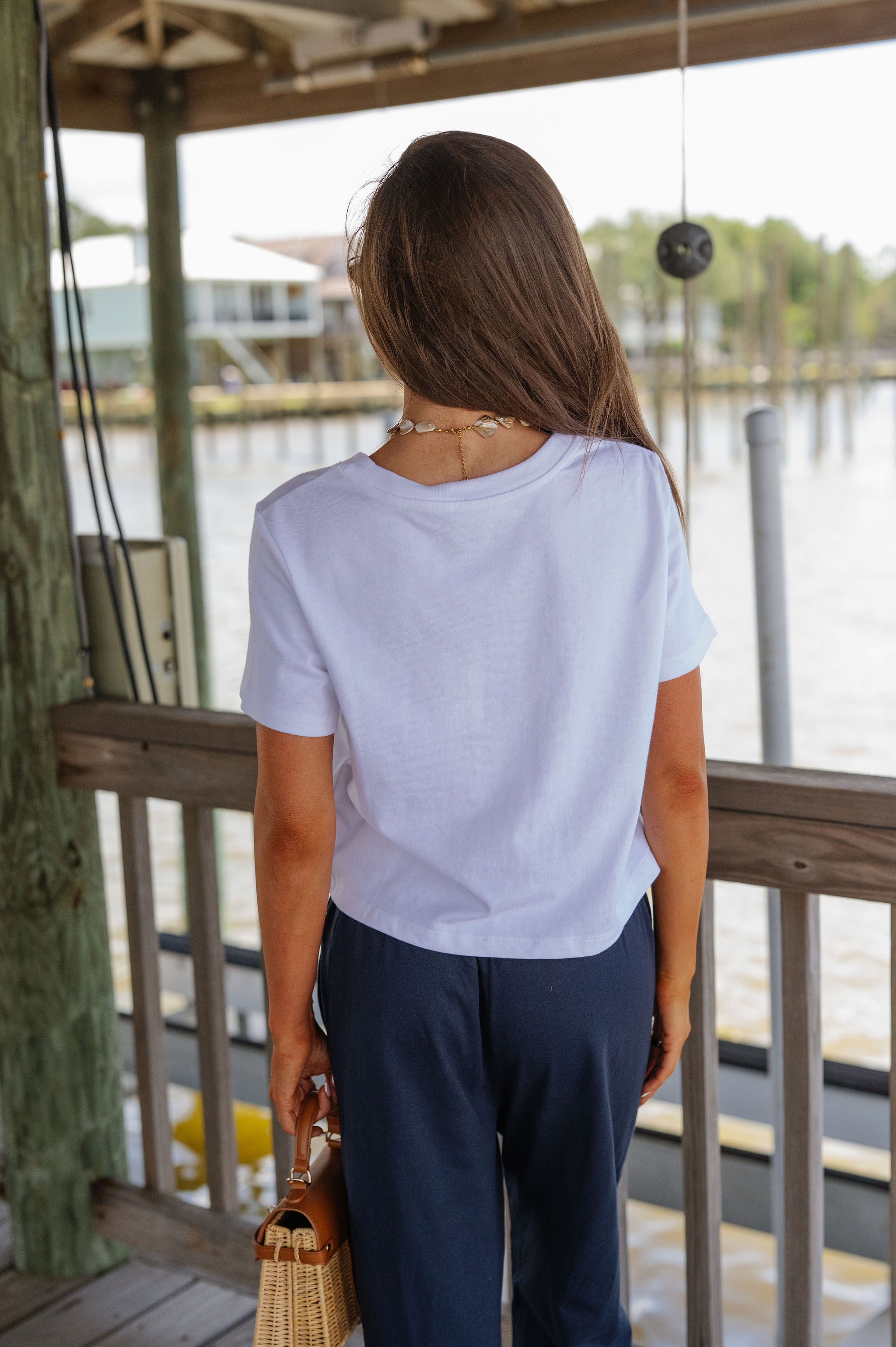Everyday Crop Tee -White