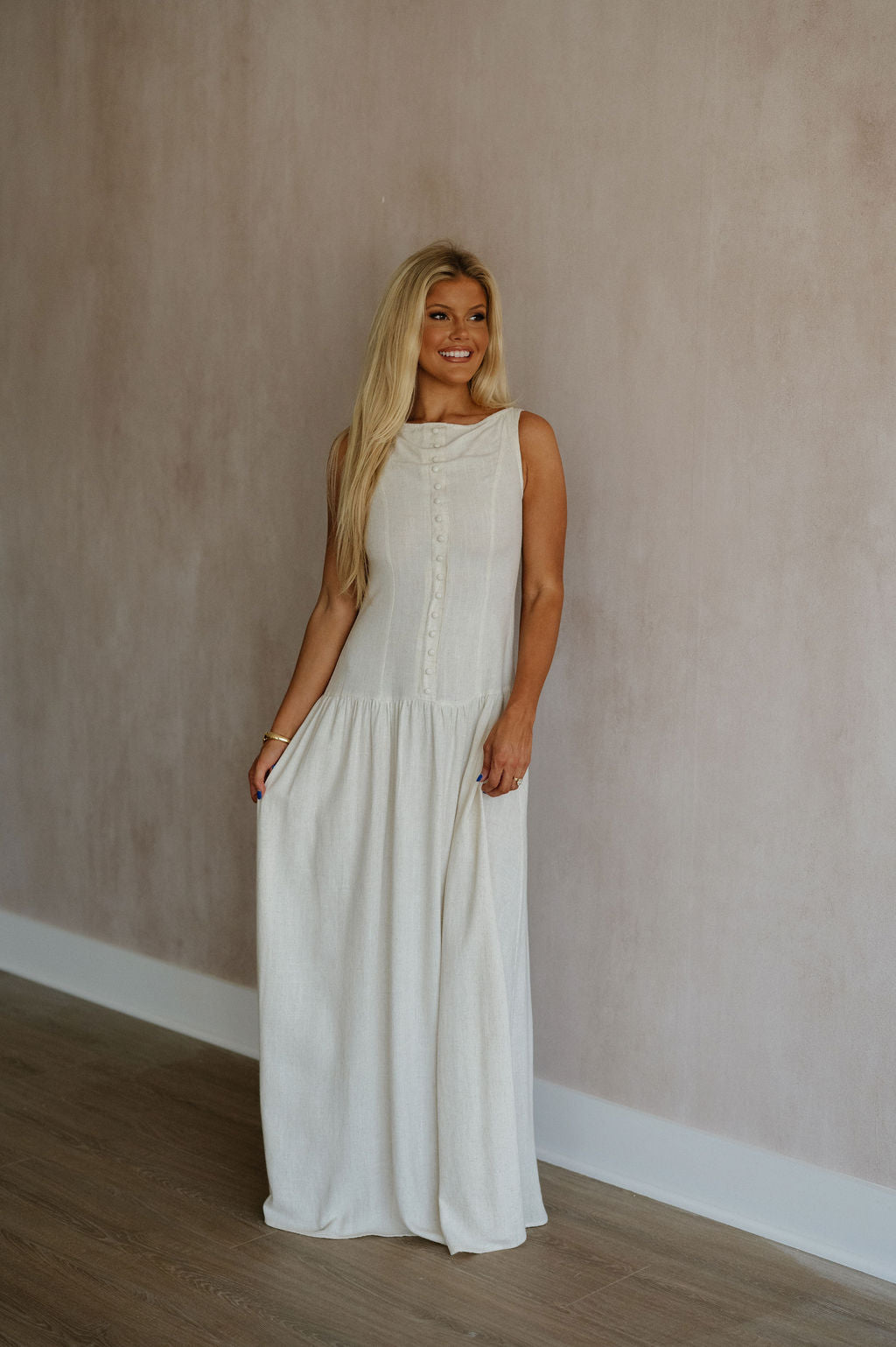 Franny Maxi Dress-Natural