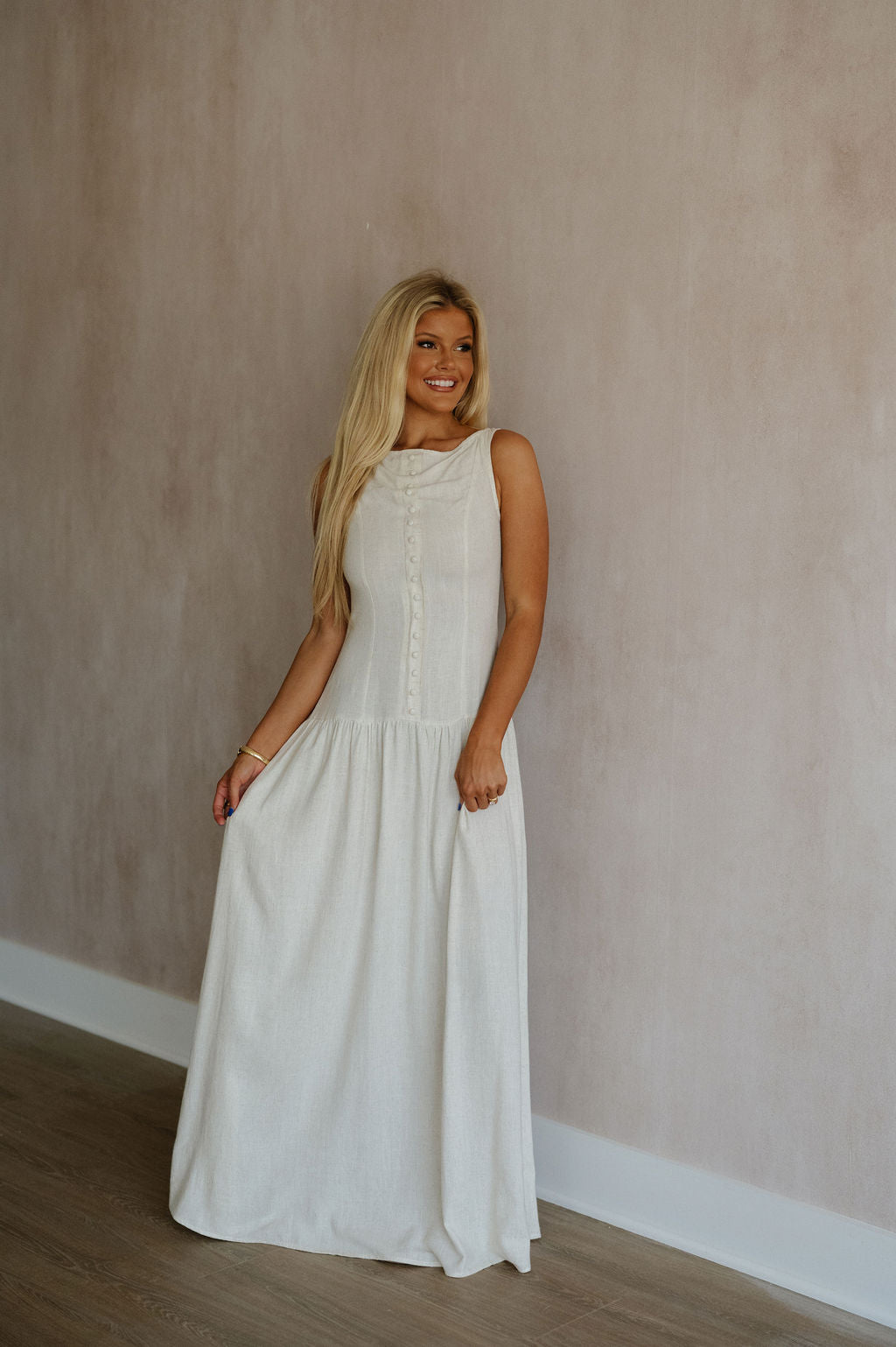 Franny Maxi Dress-Natural