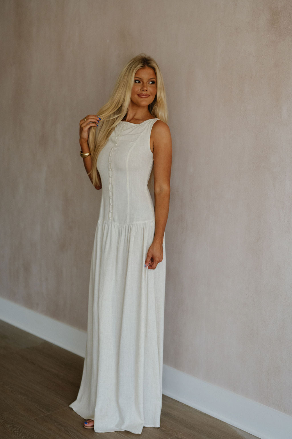 Franny Maxi Dress-Natural