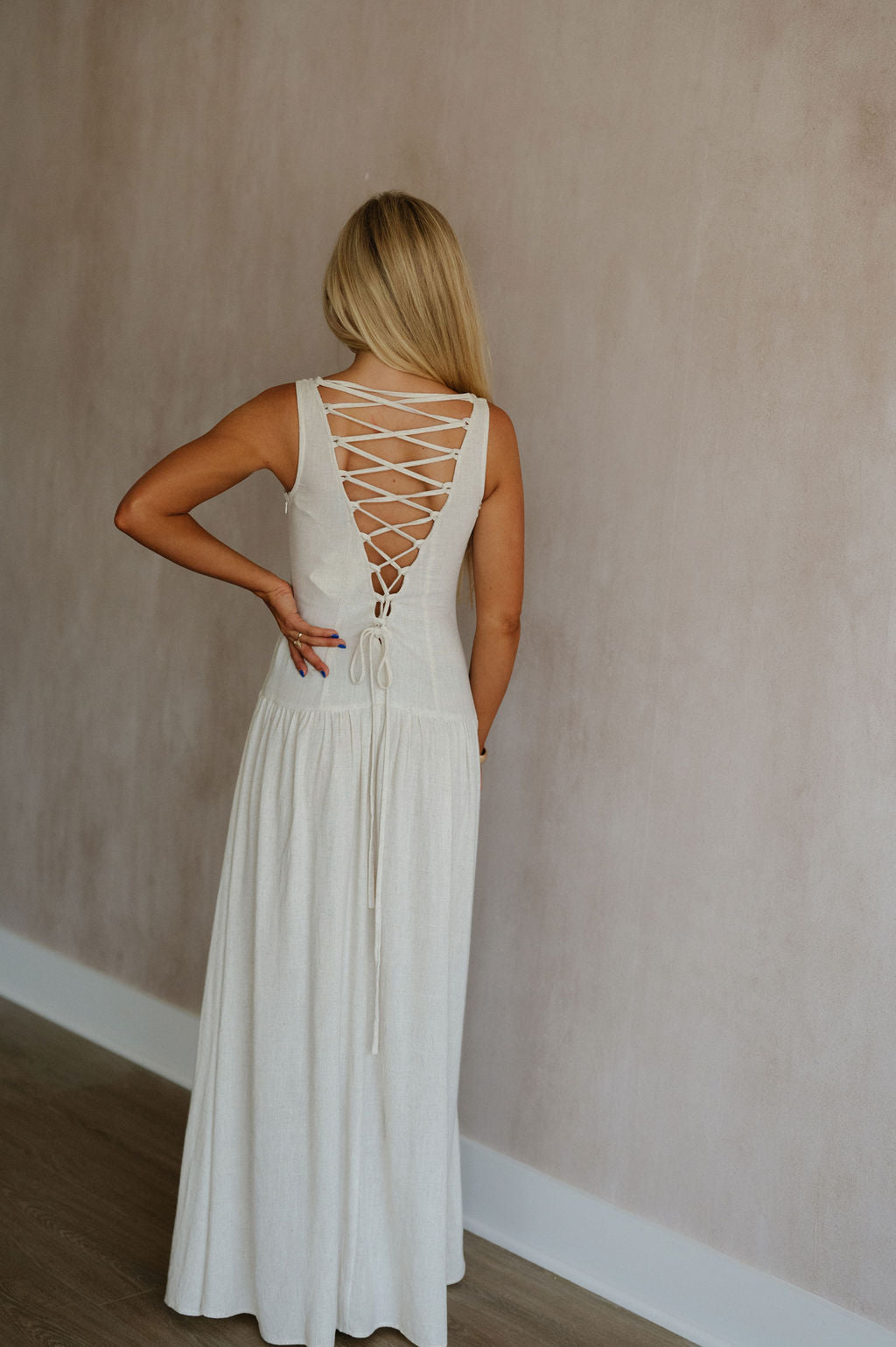 Franny Maxi Dress-Natural