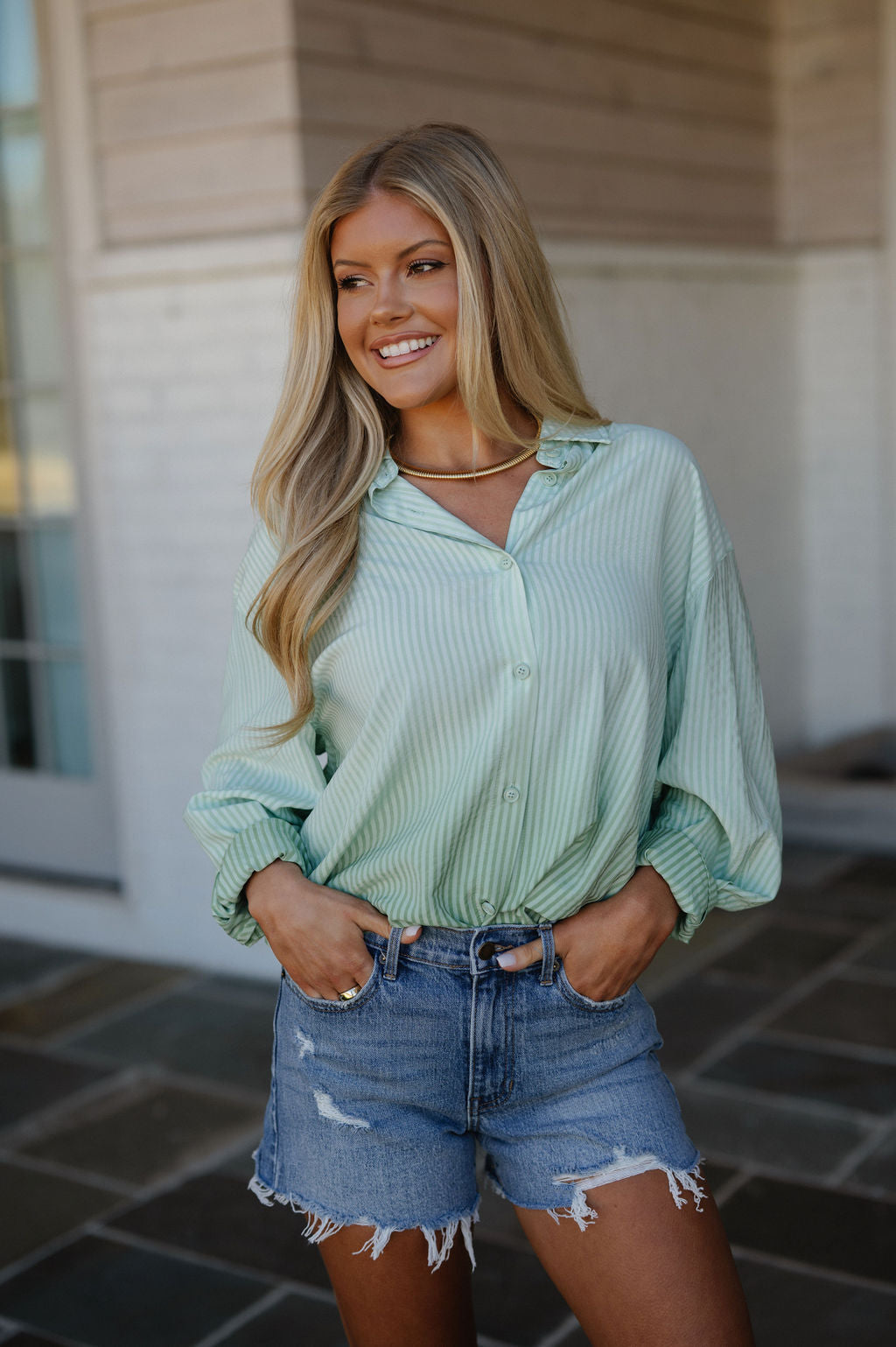 Sage Denim Shorts-Medium Wash