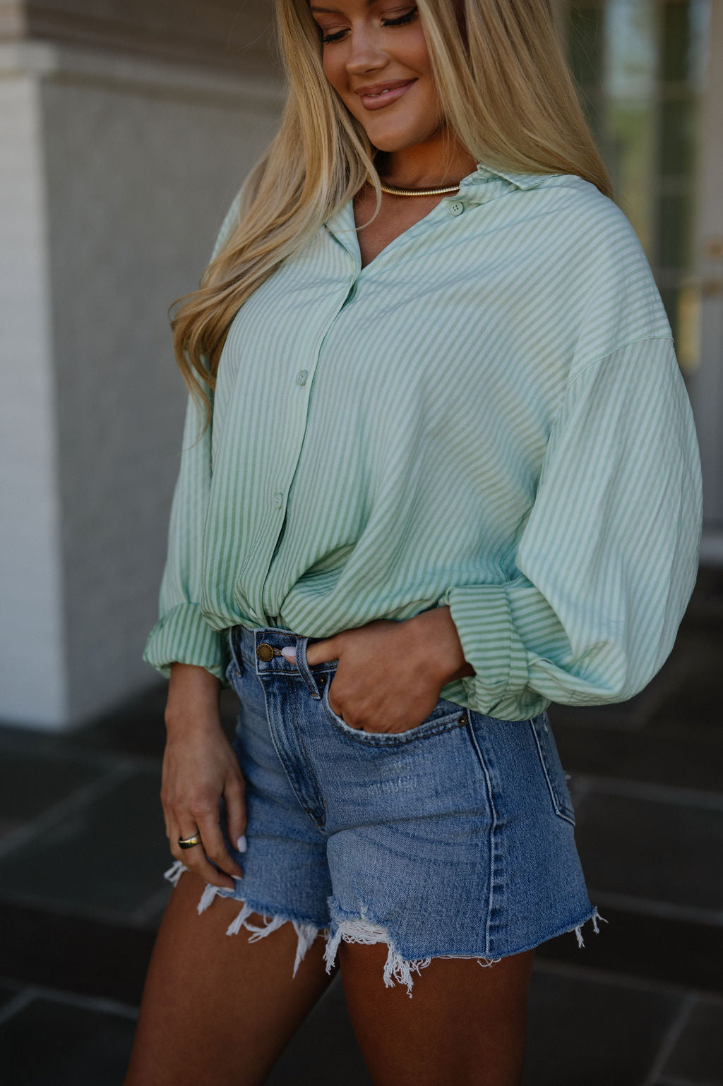 Sage Denim Shorts-Medium Wash