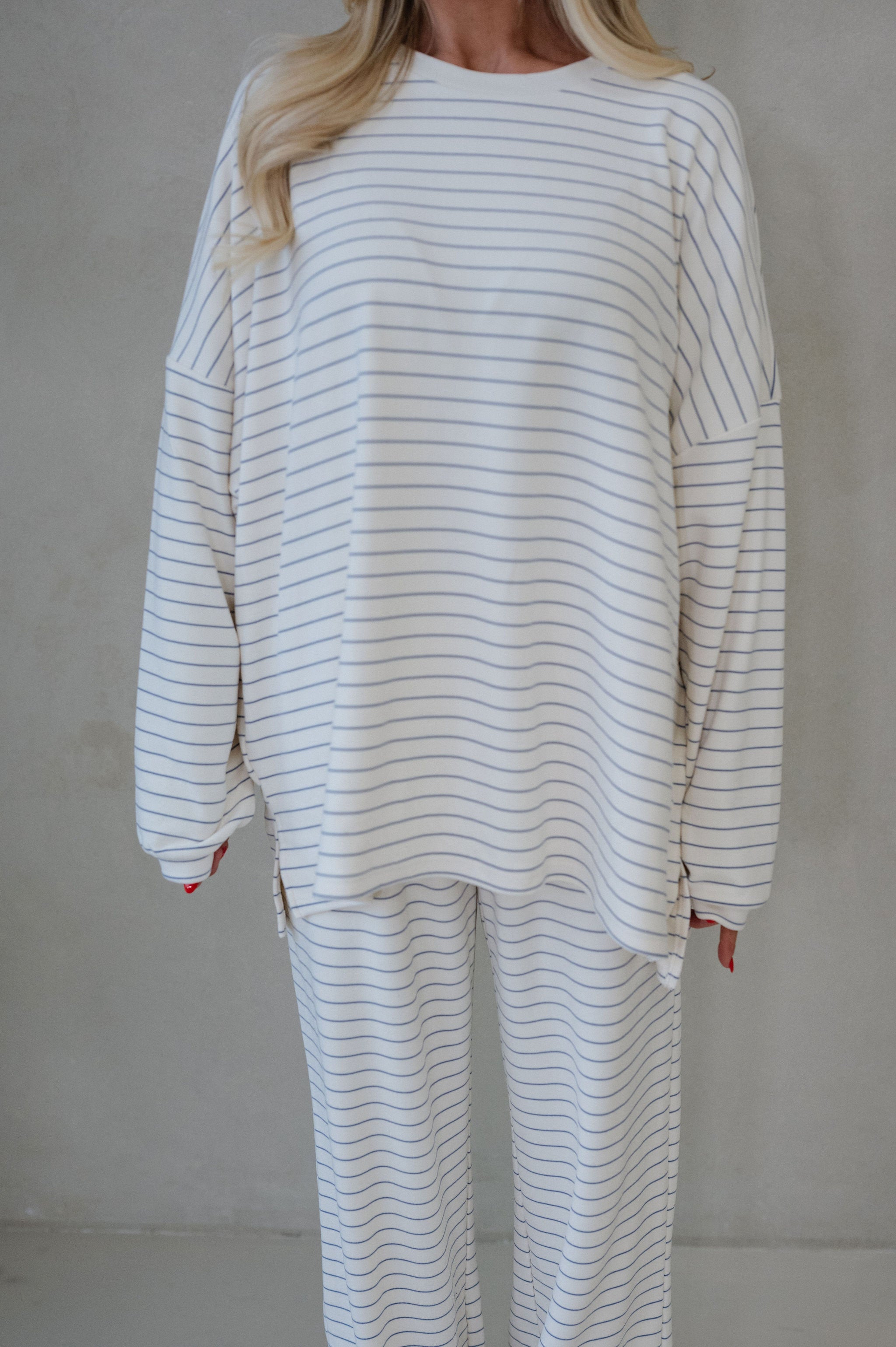 Laurel Striped Top-Ivory