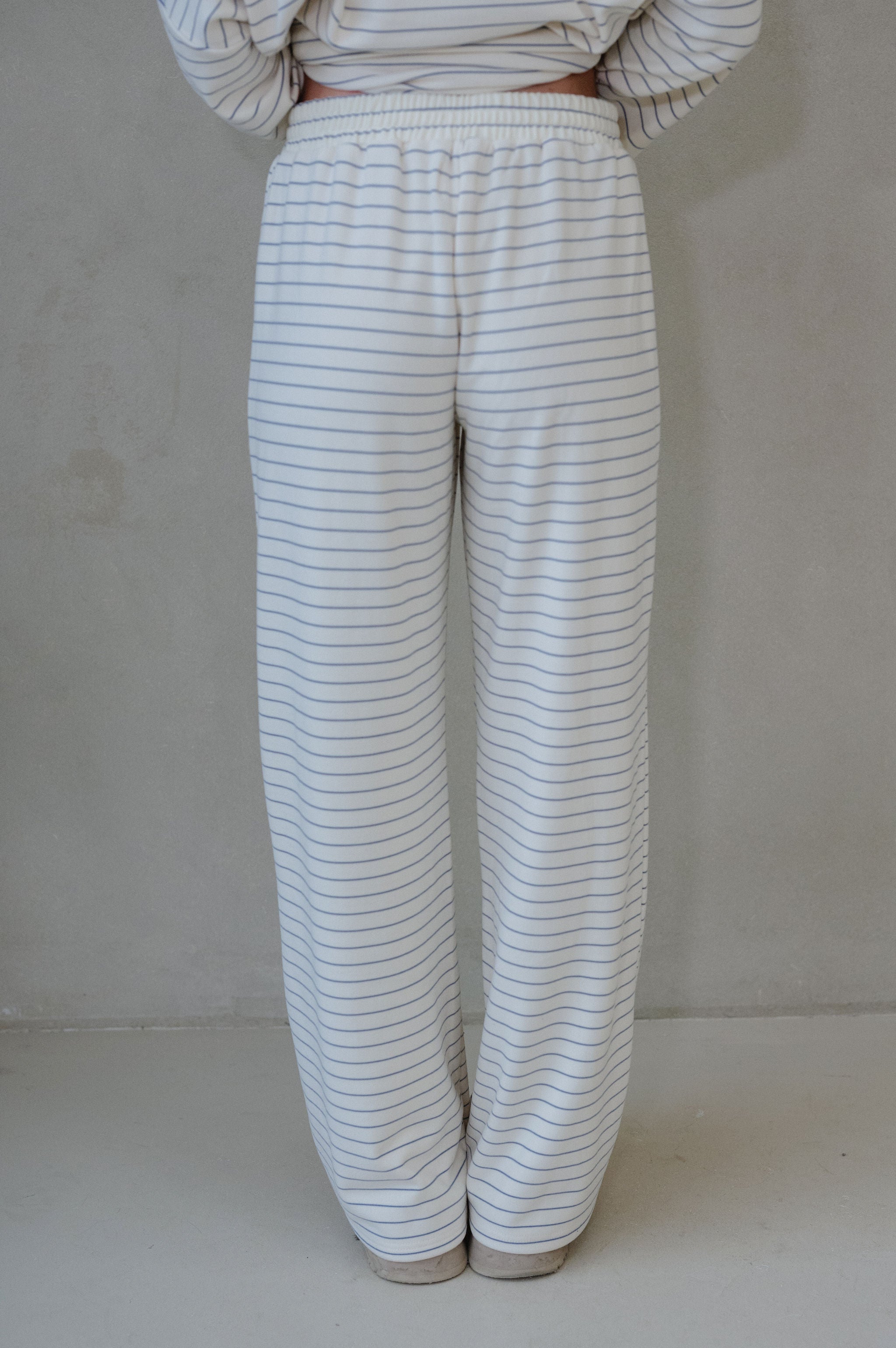 Hattie Striped Pants-Ivory