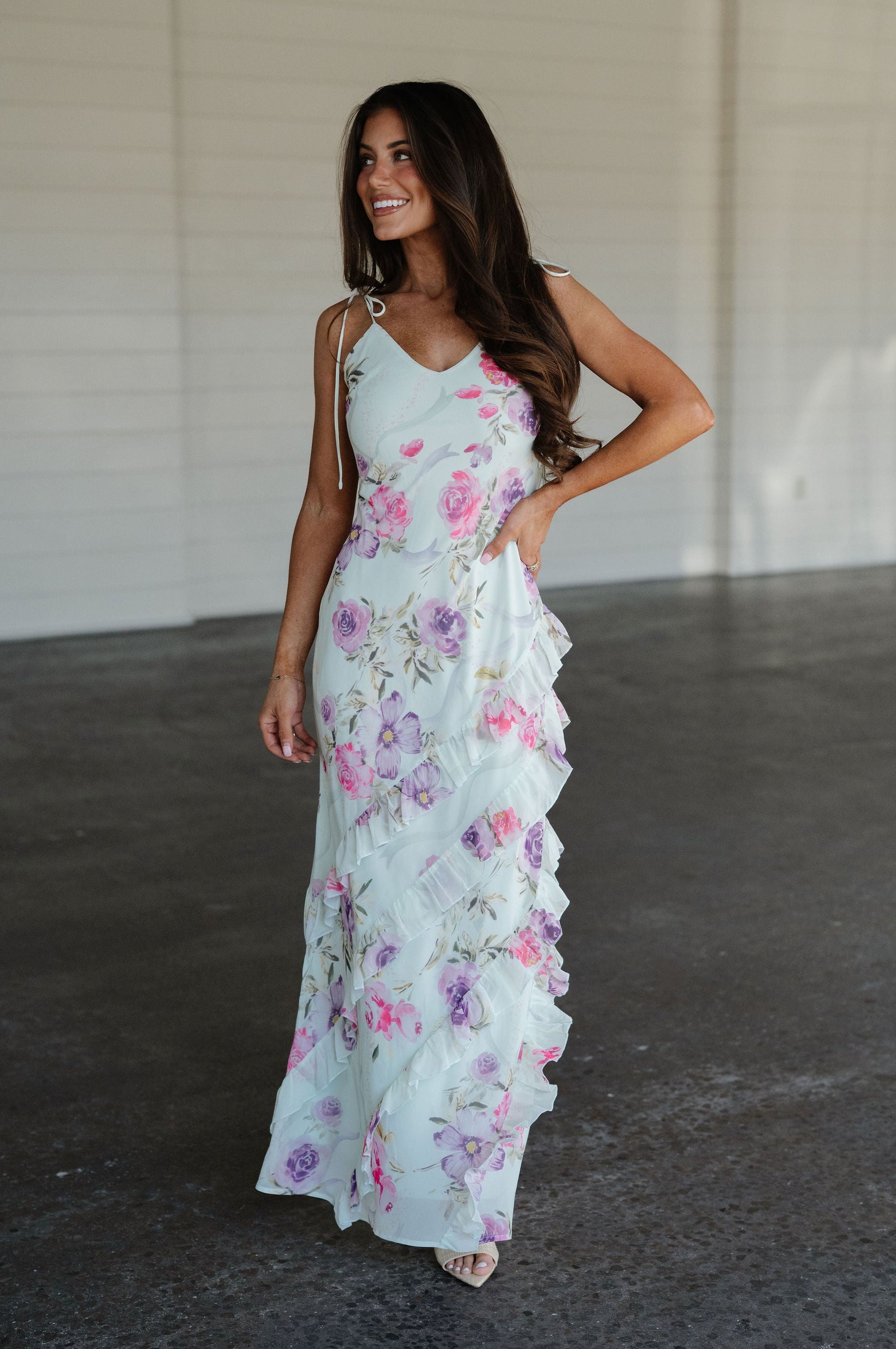 Sabrina Tiered Dress- Mint